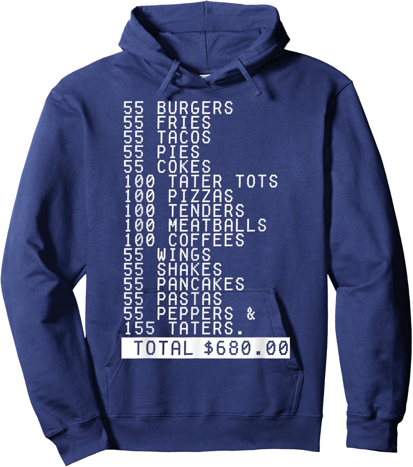 55 Burgers 55 Fries I Think You Should Leave Funny Hoodie - Hoodie | Navy