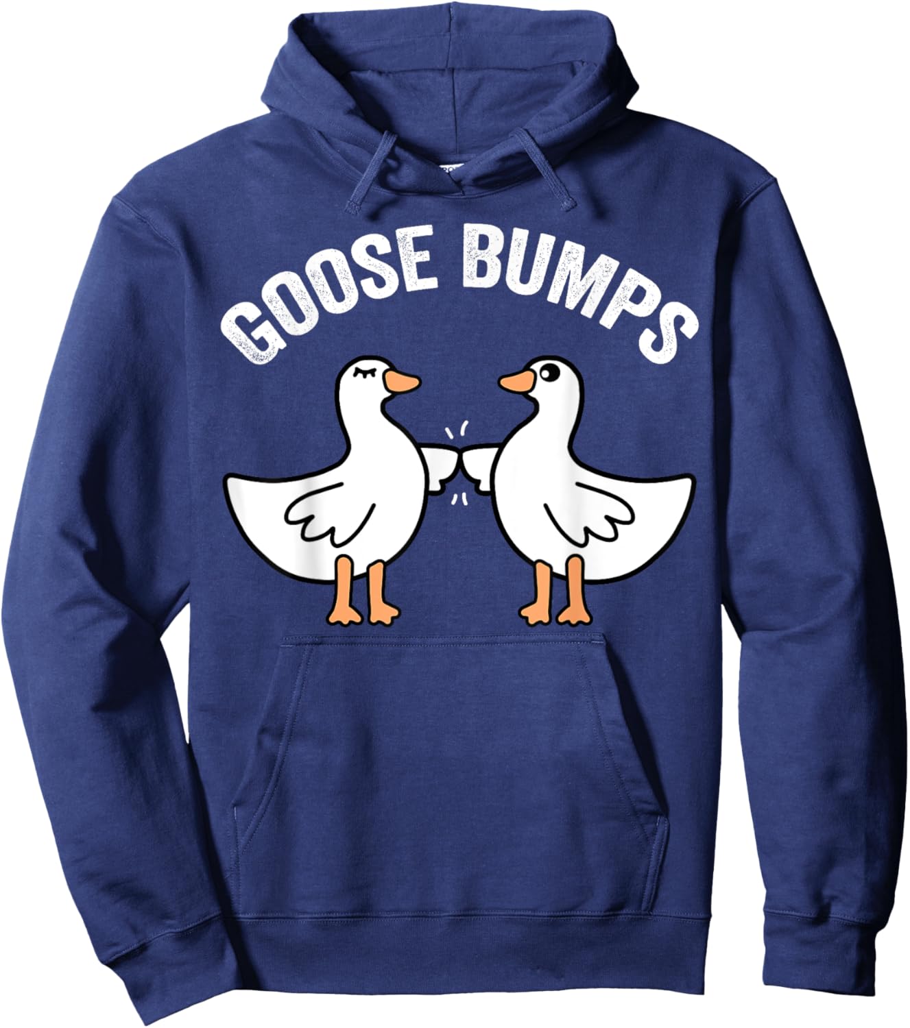 Funny Goose Bumps goosebumps fist bump geese goose mamma dad Hoodie - Hoodie | Navy