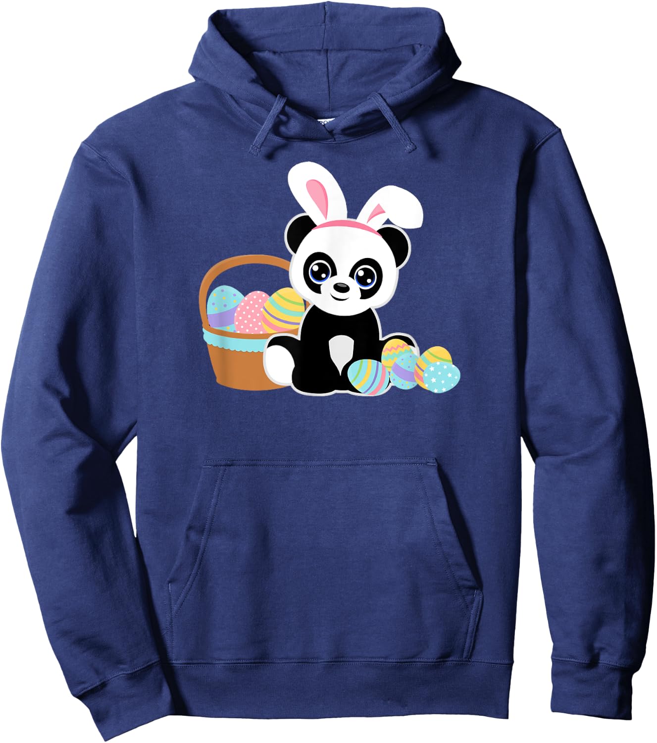 Easter Bunny Ears Panda Lover Cute Easter Eggs Funny Graphic Hoodie - Hoodie | Navy