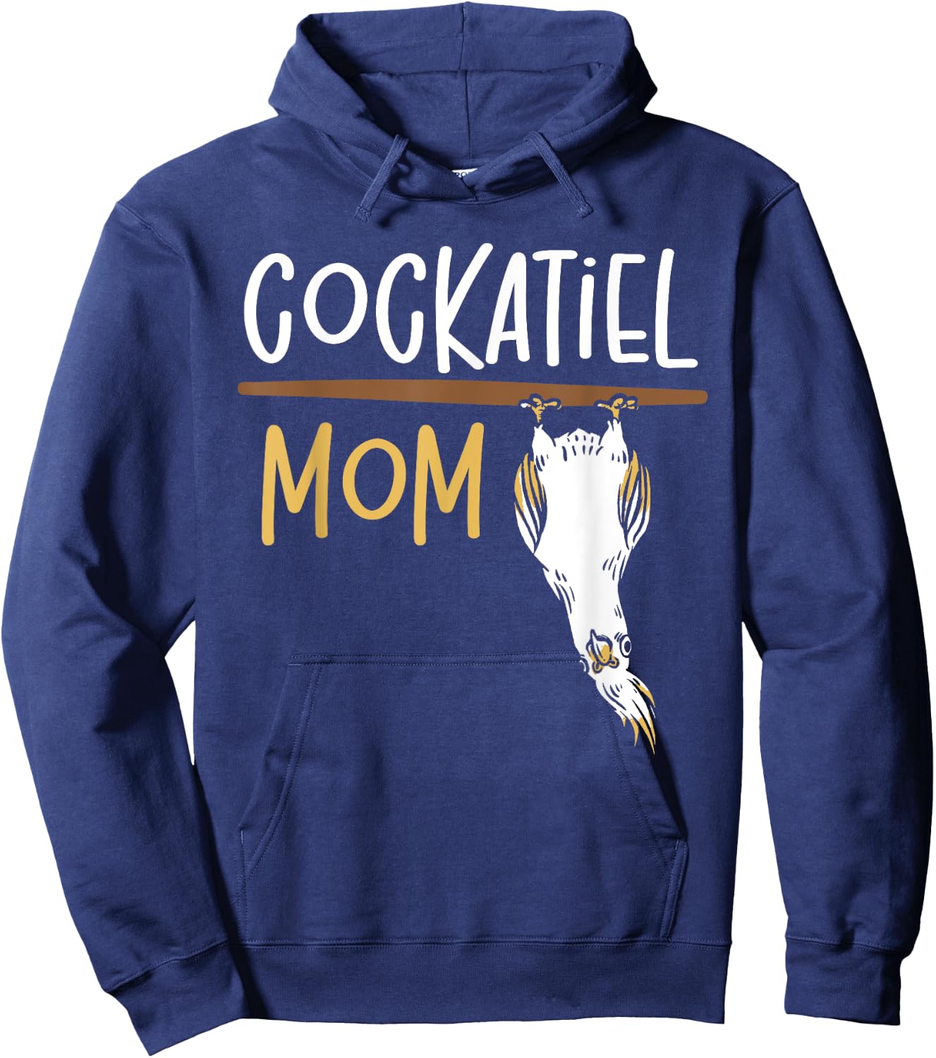 Cockatiel Parakeet Parrot Bird Lover Cockatoo Cockatiel Mom Hoodie - Hoodie | Navy