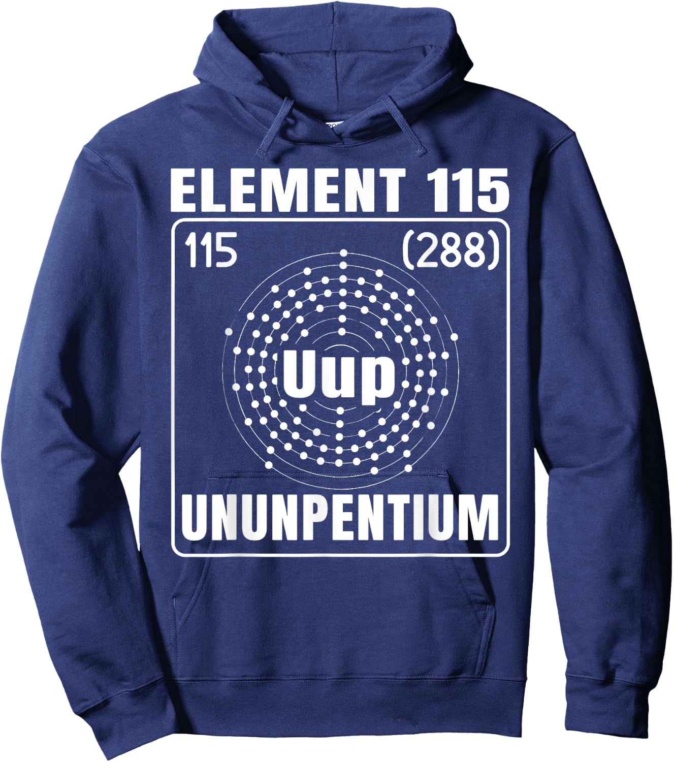Element 115 Ununpentium UFO Abduction Extraterrestrial Hoodie - Hoodie | Navy
