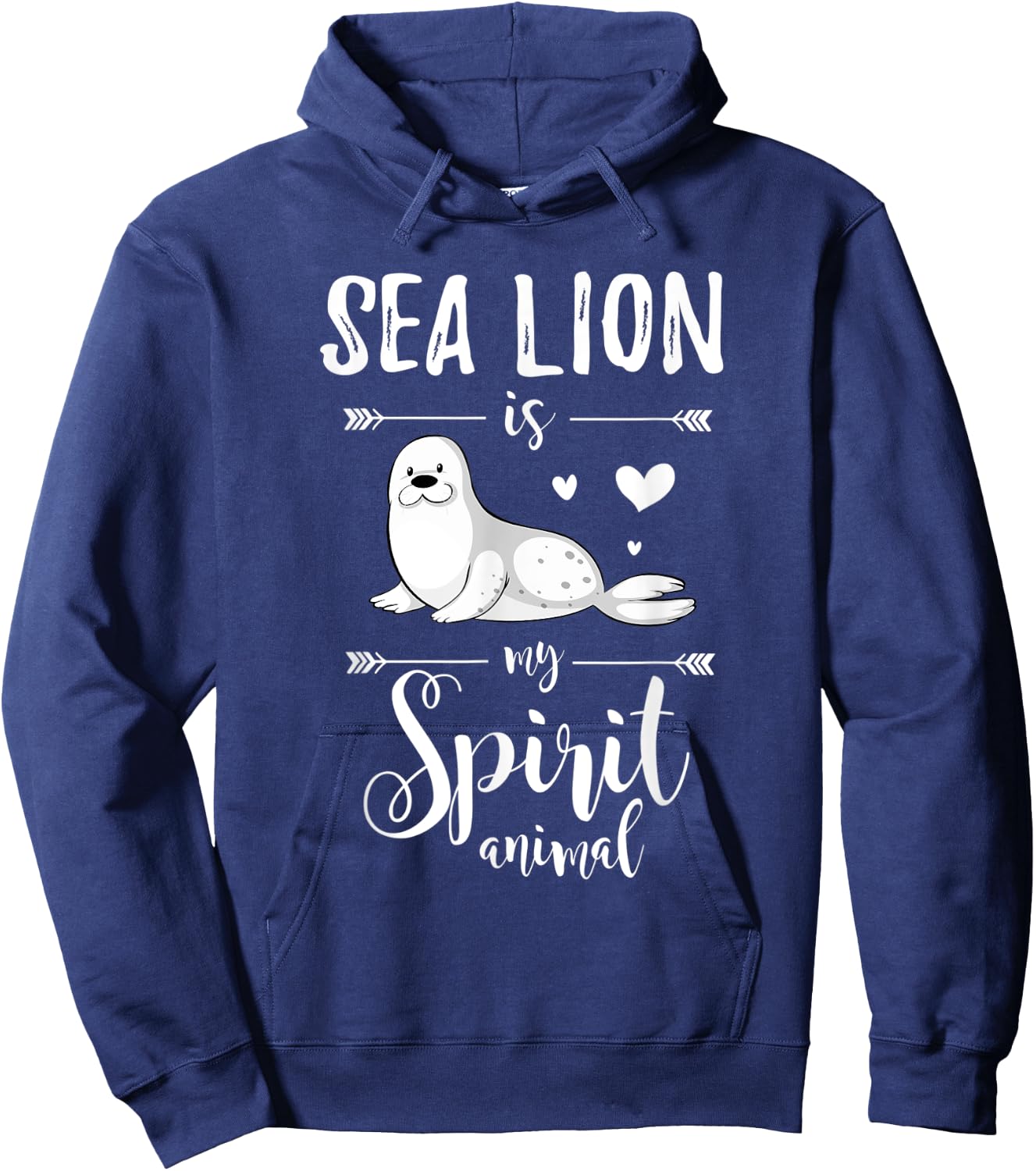 Sea Lion Is My Spirit Animal Sea Lion Hoodie - Hoodie | Navy