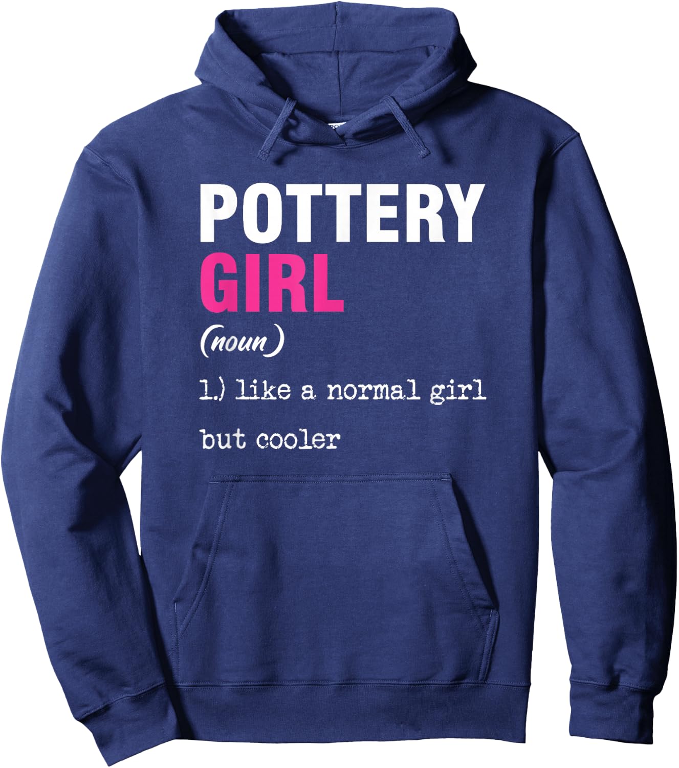 Potteress Ceramic Pottery Pottery Handmade Clay Gift Hoodie - Hoodie | Navy