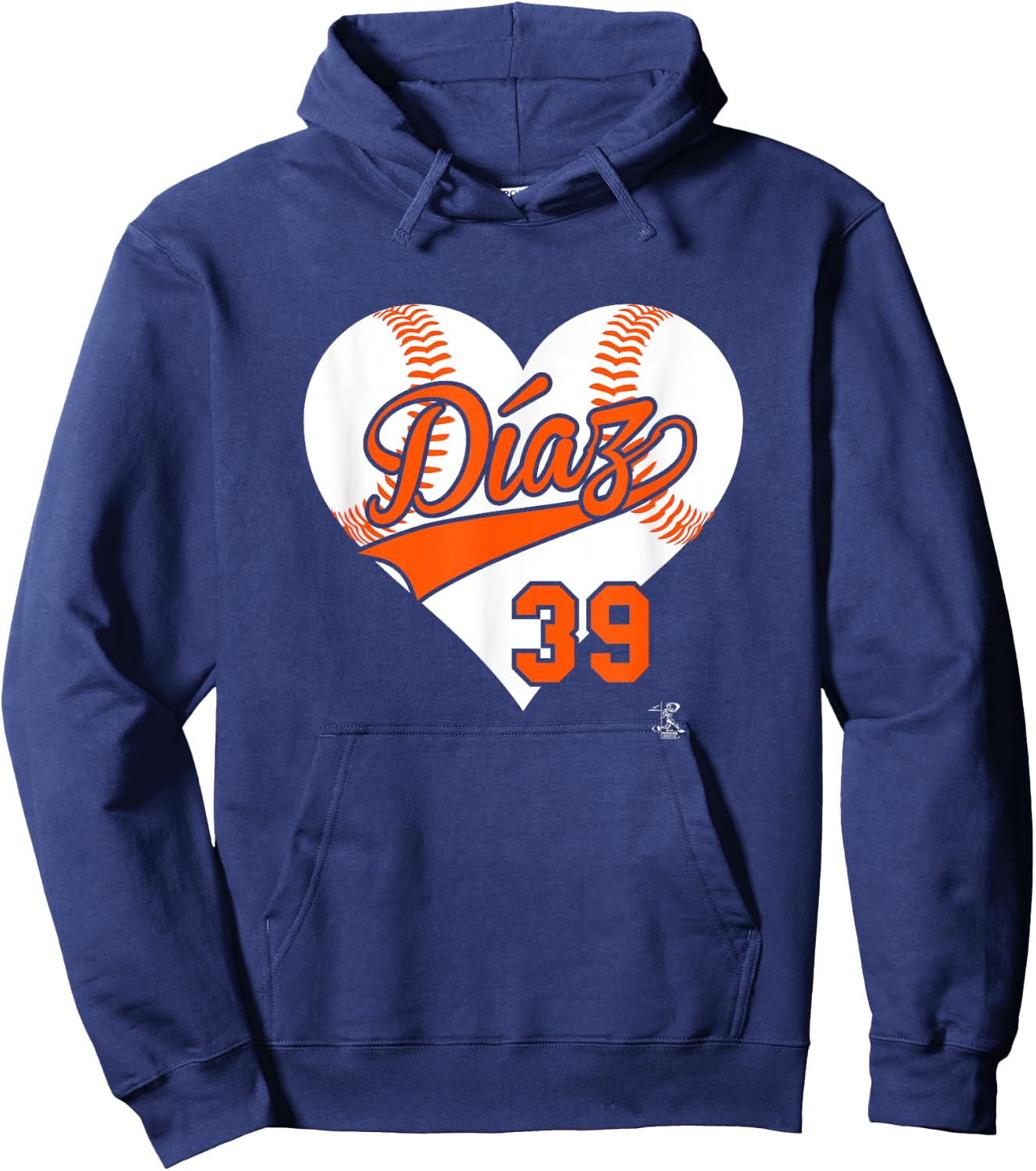 Edwin Diaz Baseball Heart Gameday Hoodie - Hoodie | Navy