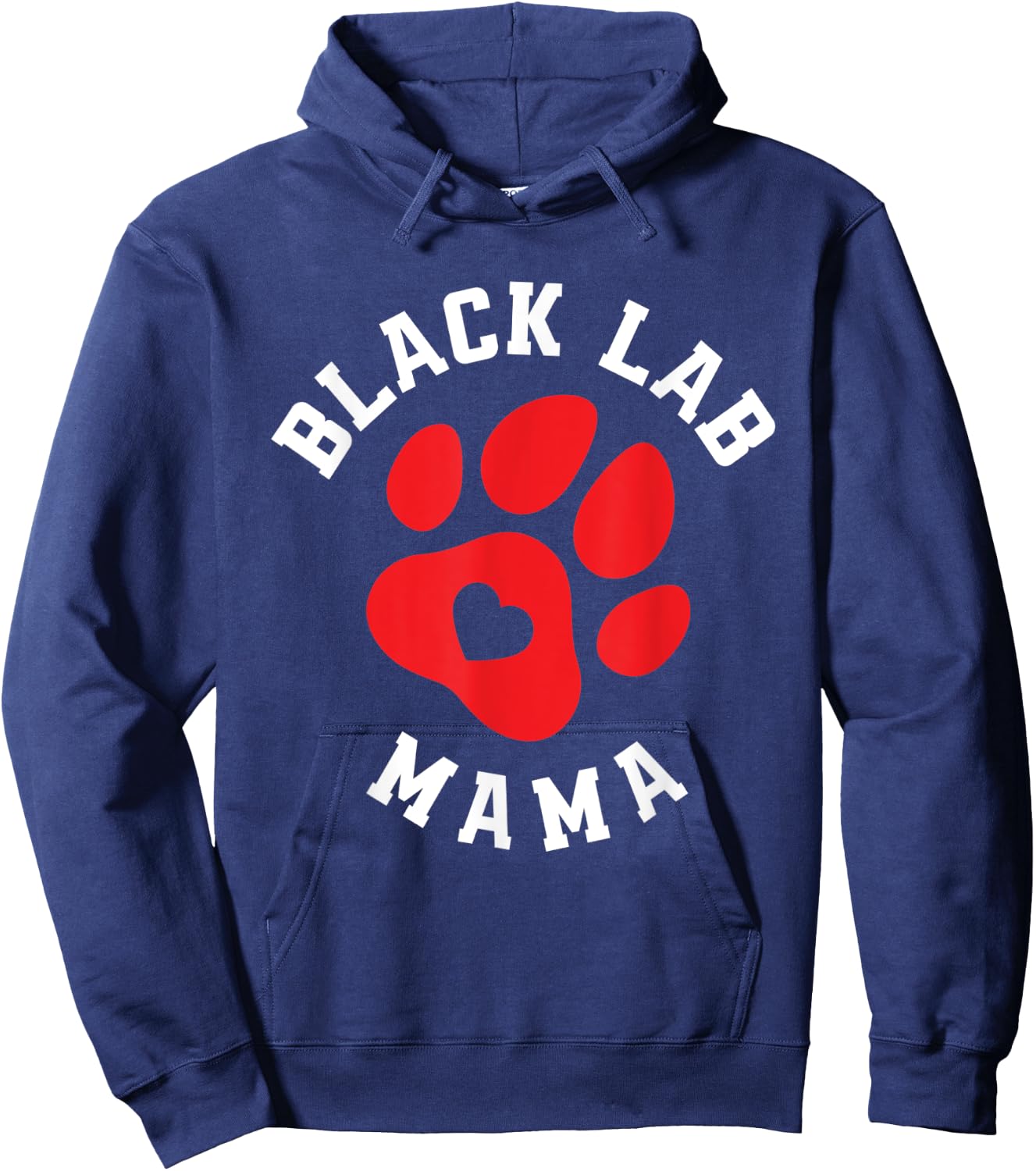 Cute Black Lab Mama Labrador Mom Dog Owner Funny Labrador Hoodie - Hoodie | Navy