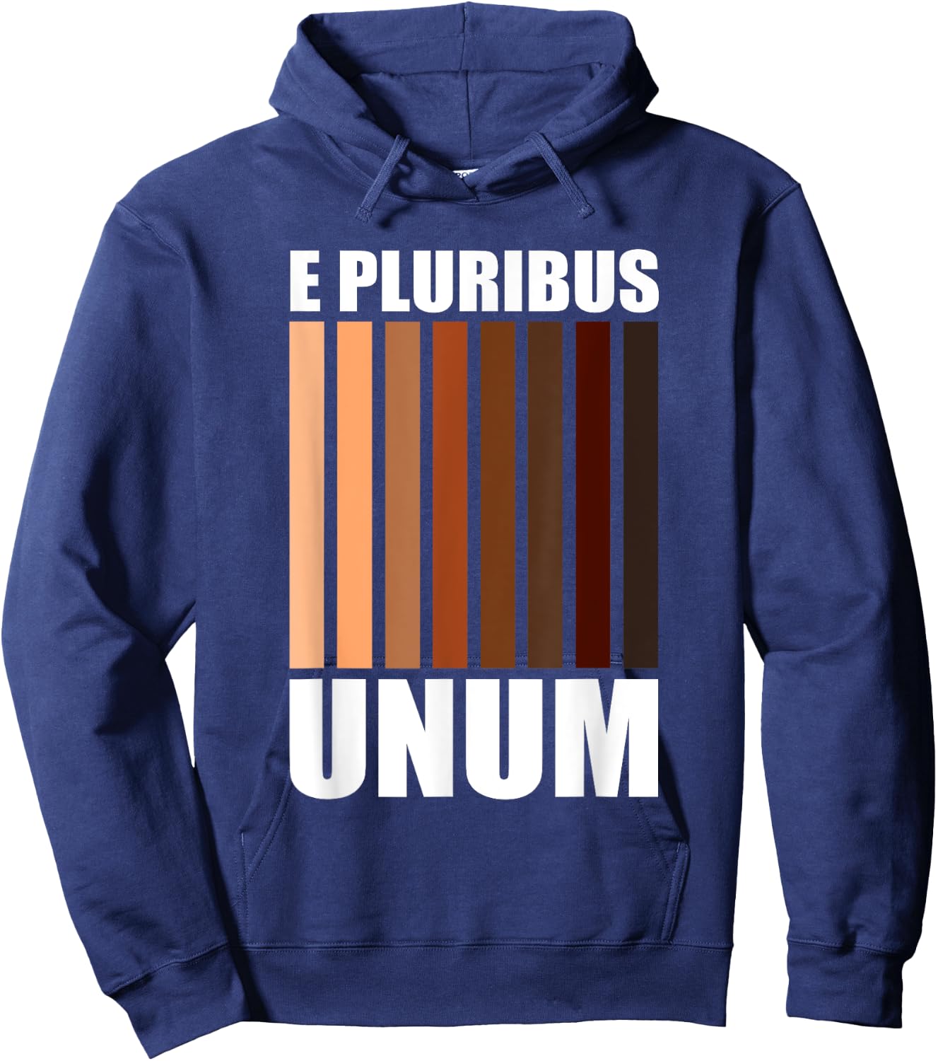 E Pluribus Unum | Cool Social Justice Diversity Melanin Gift Hoodie - Hoodie | Navy