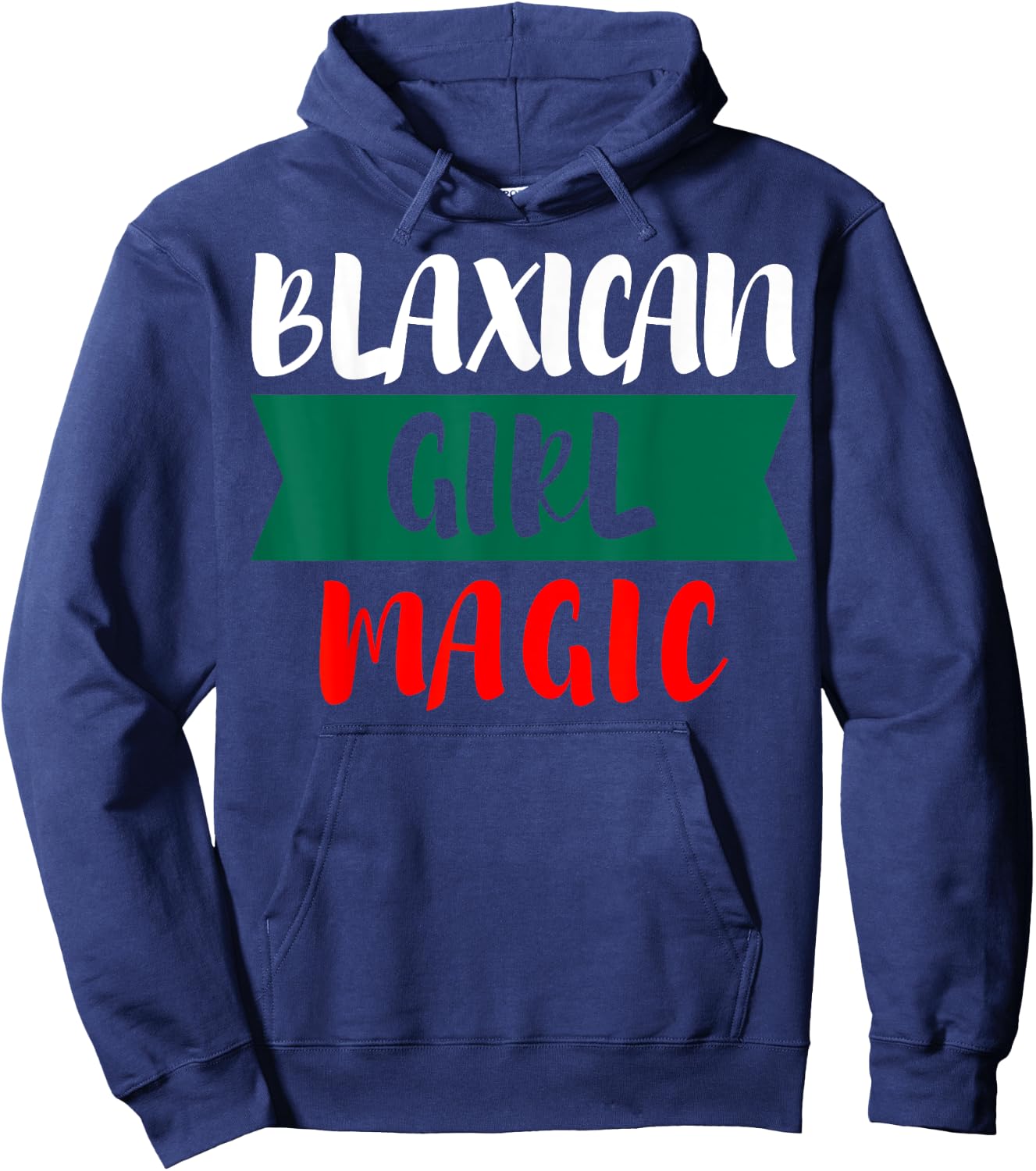 Blaxican Girl Magic Half Black Half Mexican Hoodie - Hoodie | Navy