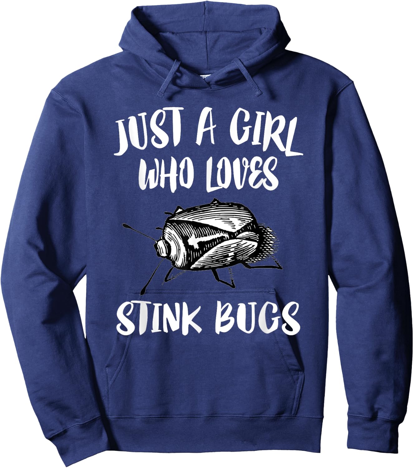 Just A Girl Who Loves Stink Bugs Hoodie - Hoodie | Navy