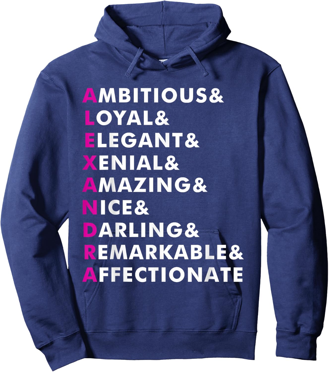 Alexandra Name Shirt Personalized Gift Hoodie - Hoodie | Navy