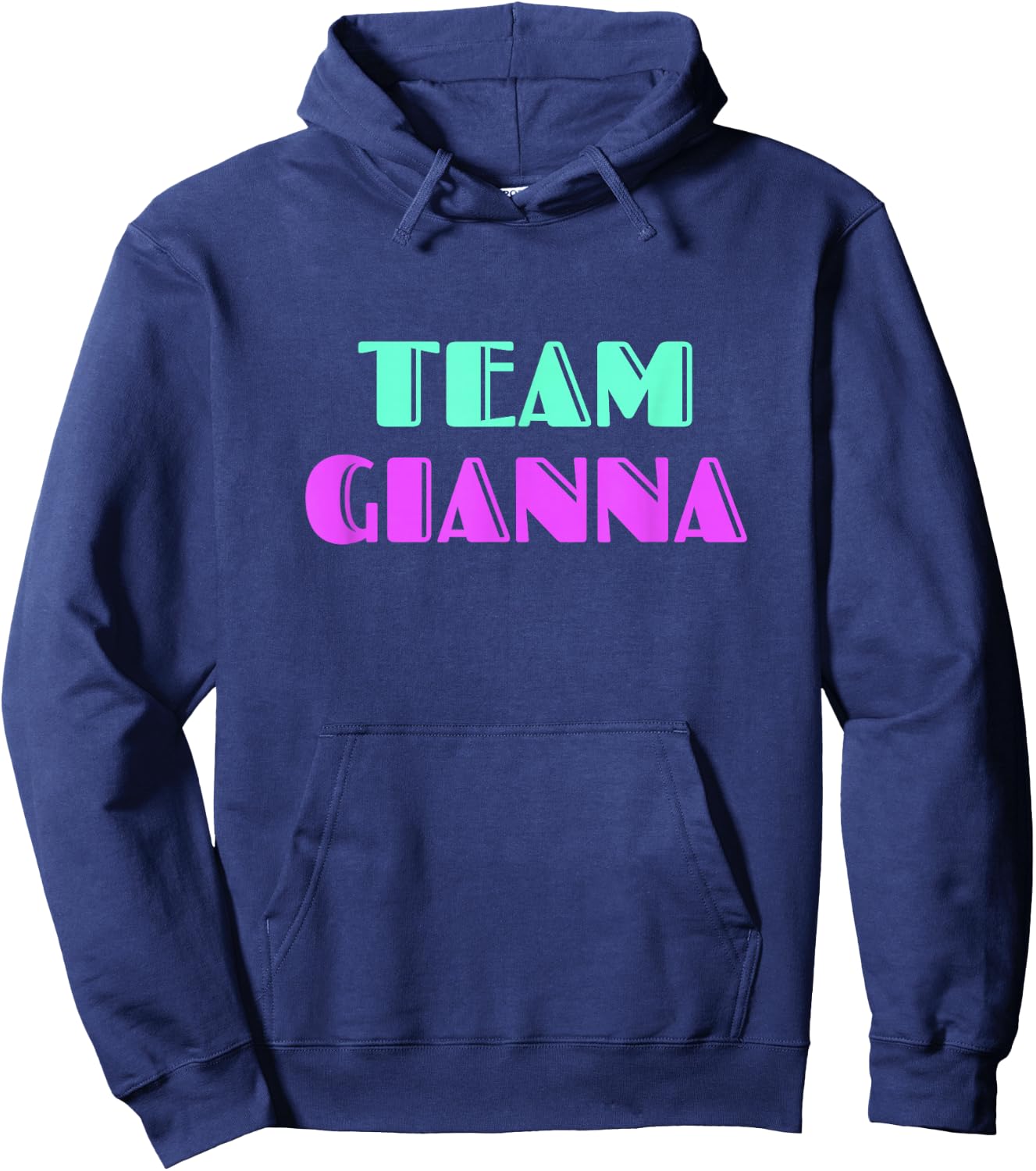 Cheer for Gianna, Show Support Be On Team Gianna | 90s Style Hoodie - Hoodie | Navy