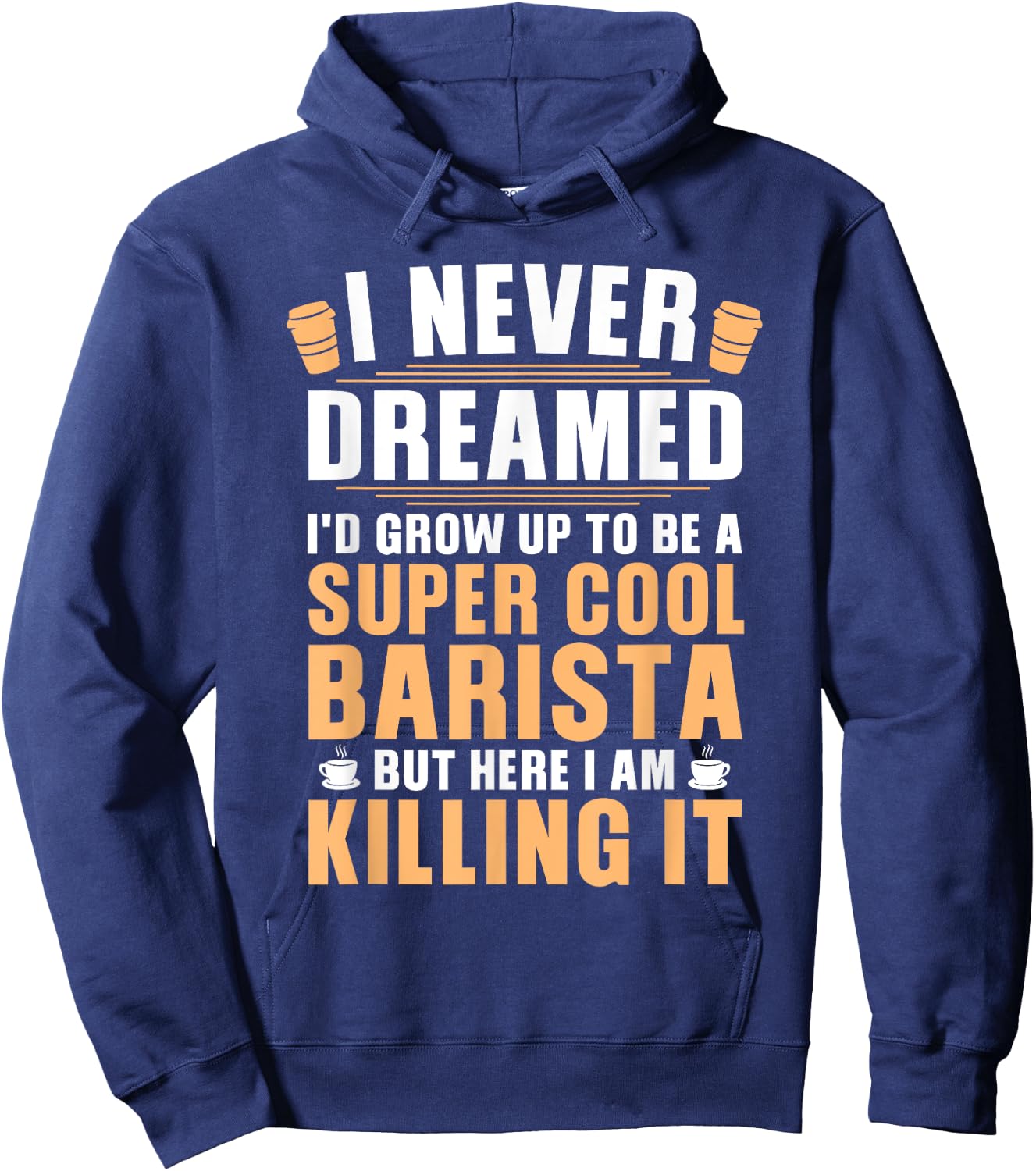 Funny Barista Art Women Coffee Lover Barista Hoodie - Hoodie | Navy