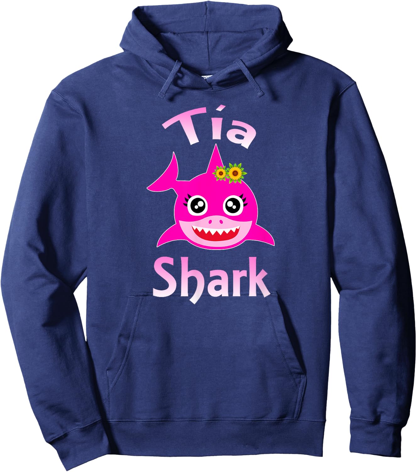 Tia Shark Spanish Aunt Funny Hoodie - Hoodie | Navy