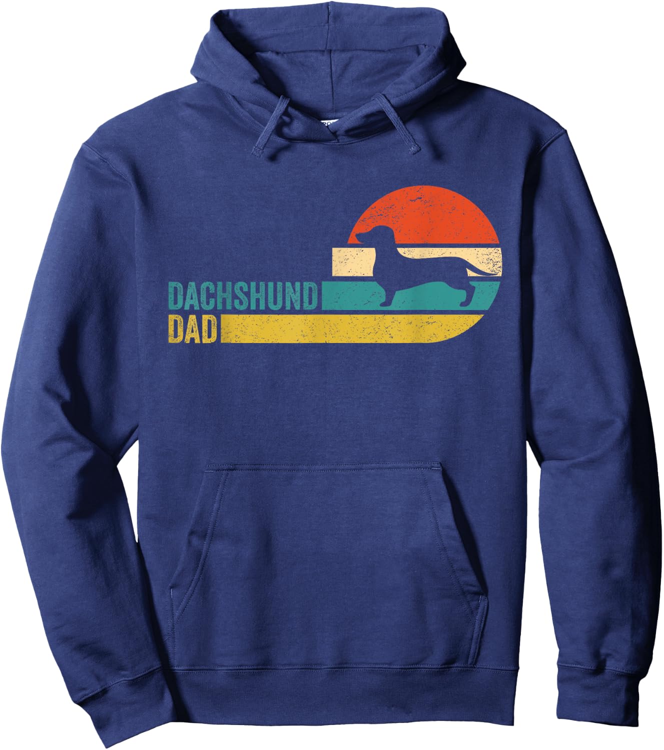 Dachshund Dad Pet - Dog Breed Pet Paw Best Friend Hoodie - Hoodie | Navy