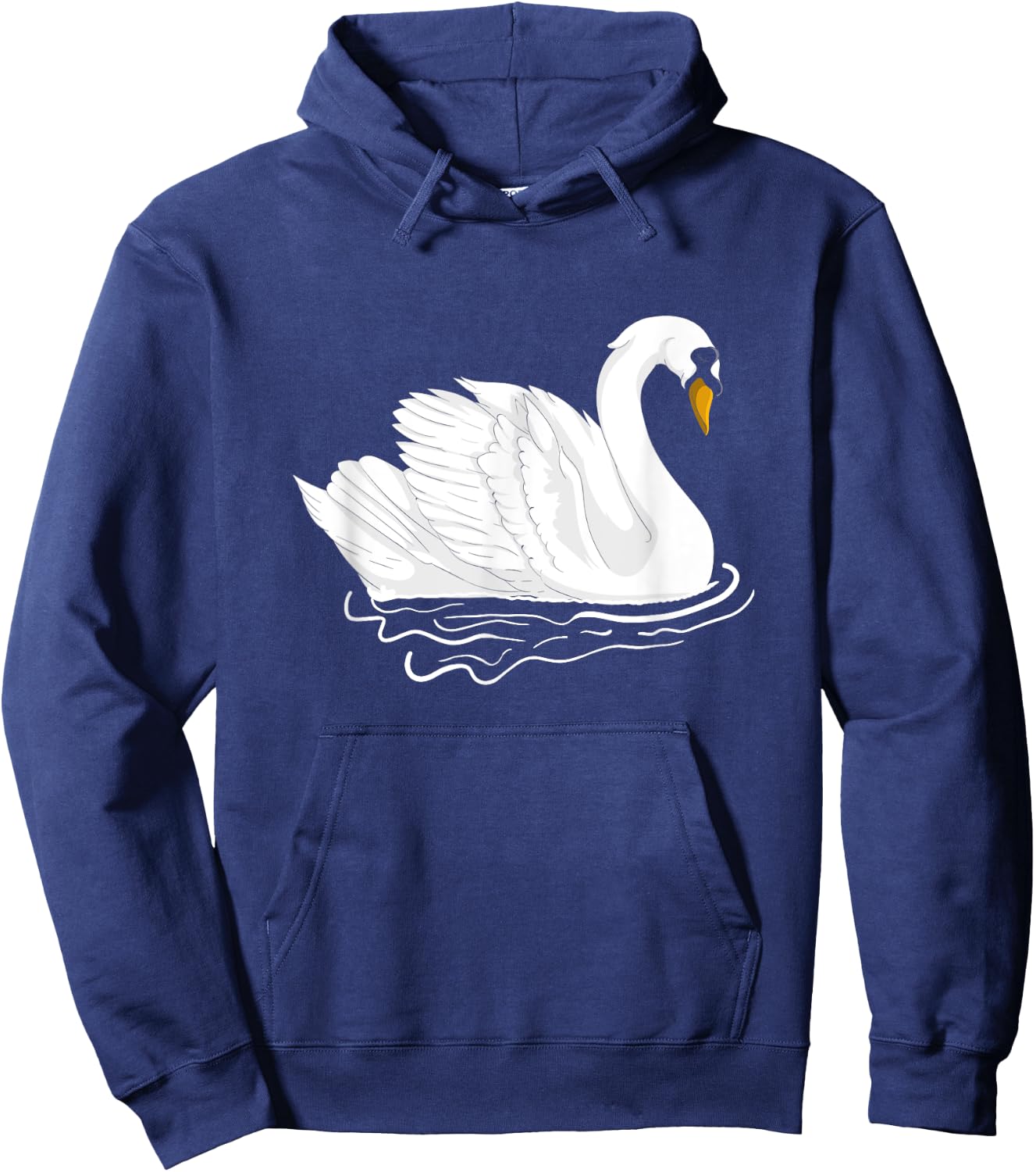 Cute Animal Lover Gift Pretty Bird Lake Beautiful Swan Hoodie - Hoodie | Navy