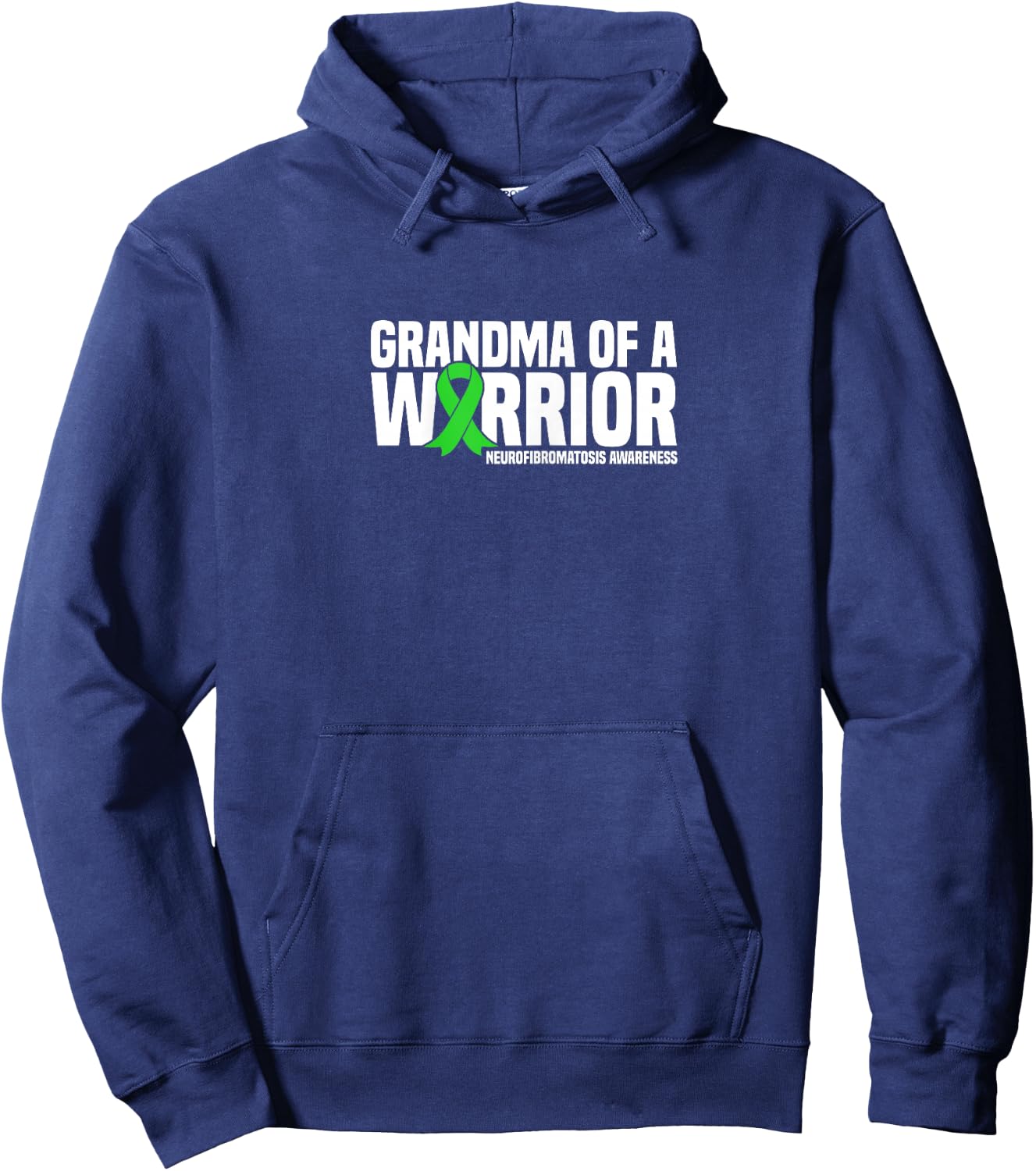 Grandma of a Warrior NF1 Neurofibromatosis Awareness Hoodie - Hoodie | Navy