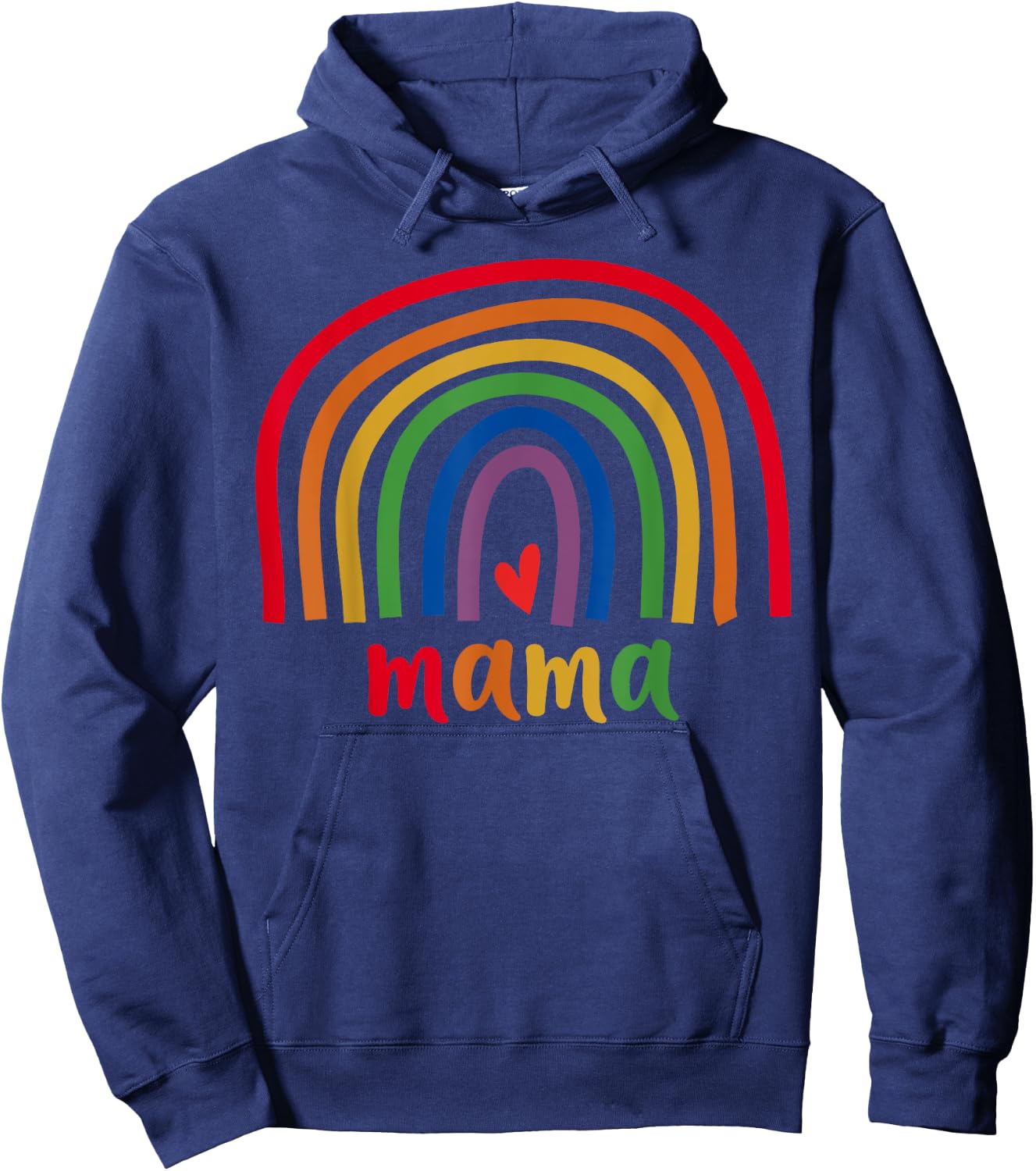 Mama Rainbow Gifts Men Family Matching Birthday Hoodie - Hoodie | Navy