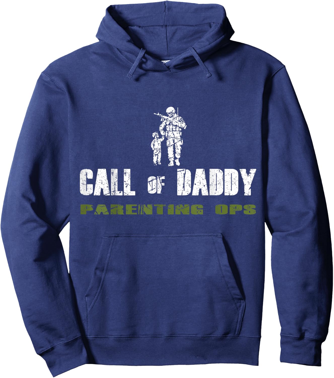 Gamer Dad Call of Daddy Parenting Ops Father's Day Hoodie - Hoodie | Navy