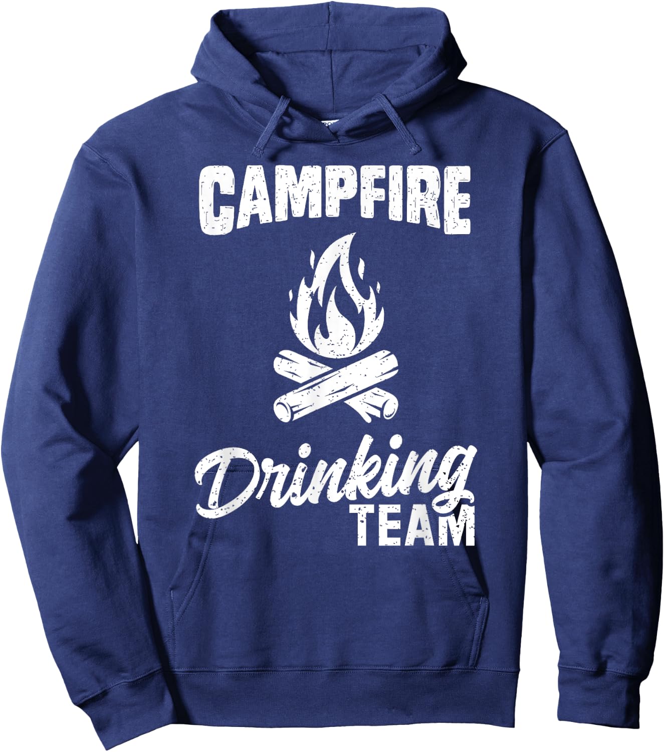 Campfire Drinking Team T Shirt Camping Lover Camper Funny Hoodie - Hoodie | Navy