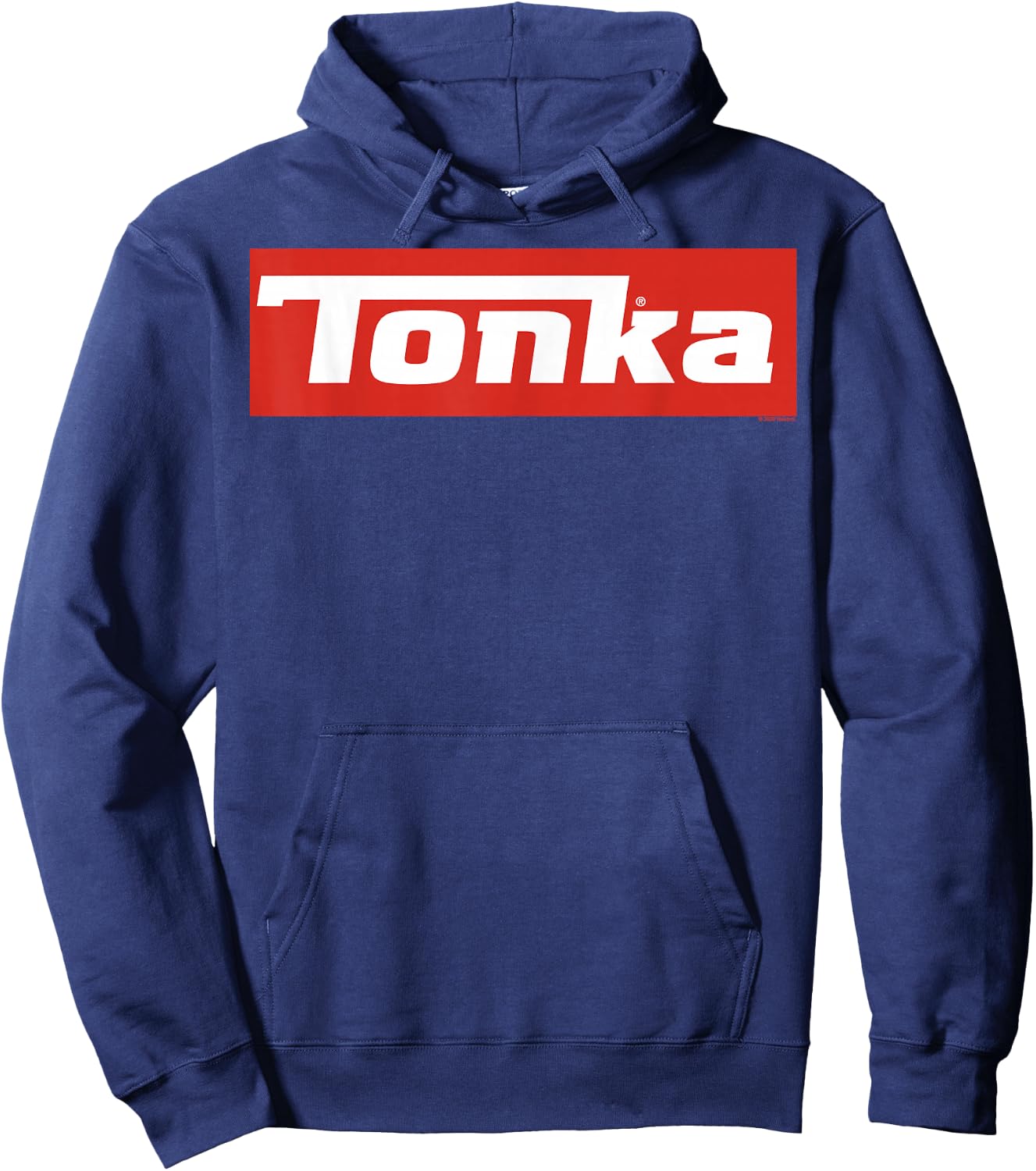 Tonka Simple Red Vintage Logo Hoodie - Hoodie | Navy