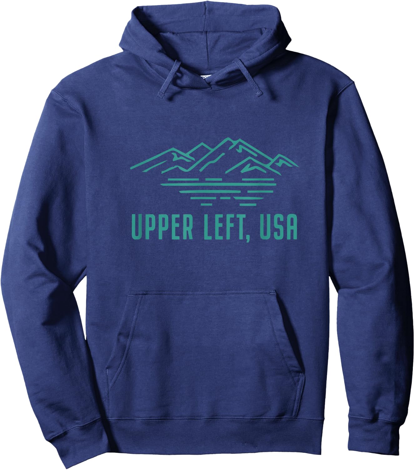 Upper Left USA - Women's and Men's Hoodie - Hoodie | Navy