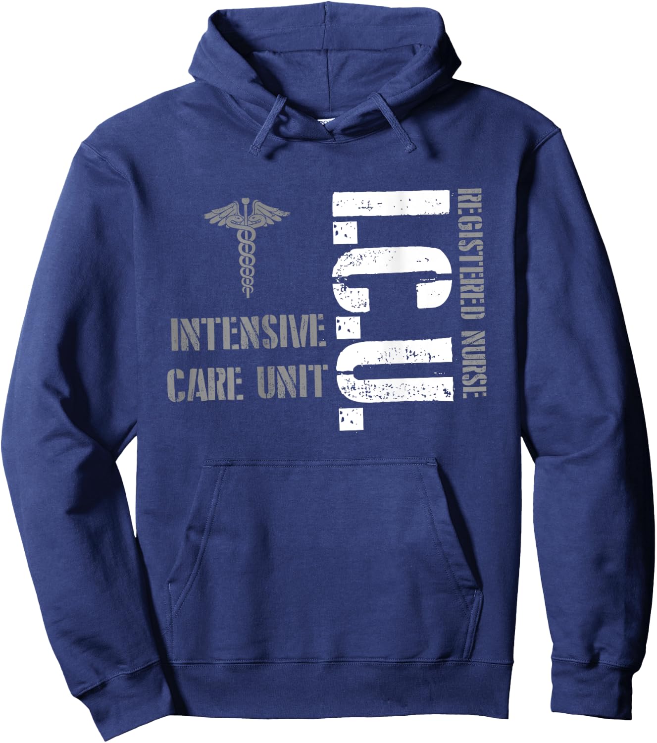 ICU Registered Nurse Intensive Care Unit RN Staff Hoodie - Hoodie | Navy
