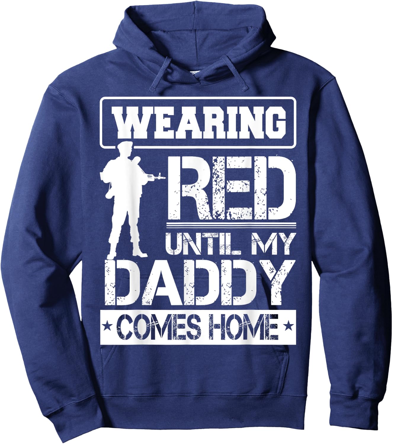 Red Friday For My Daddy Military Father Deployed Dad Shirt Hoodie - Hoodie | Navy