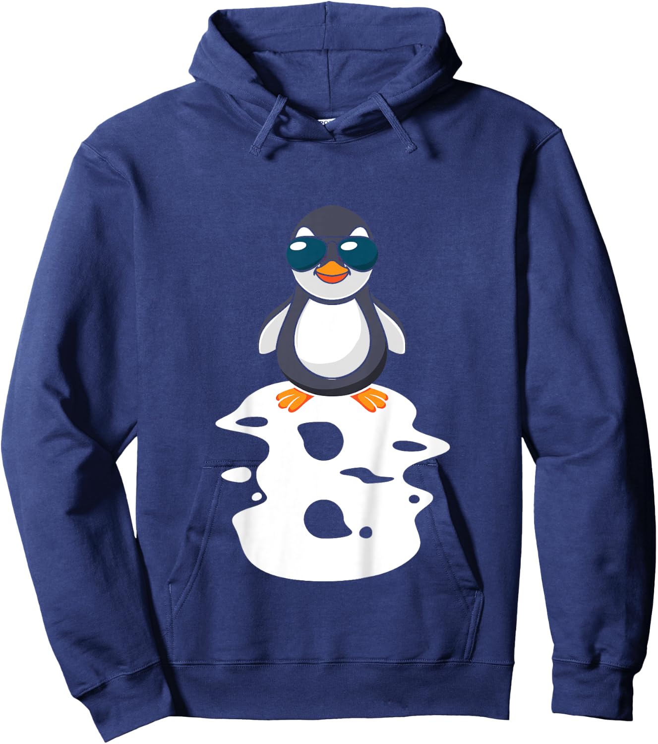 I Am Already 8 Years Old Penguin 8th Birthday Hoodie - Hoodie | Navy