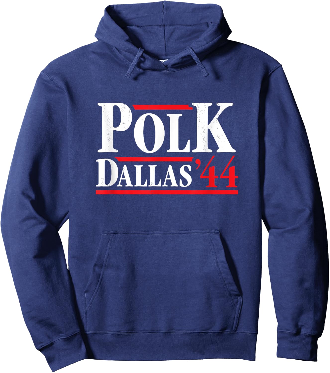President James Polk 1844 - Retro 4th of July Hoodie - Hoodie | Navy