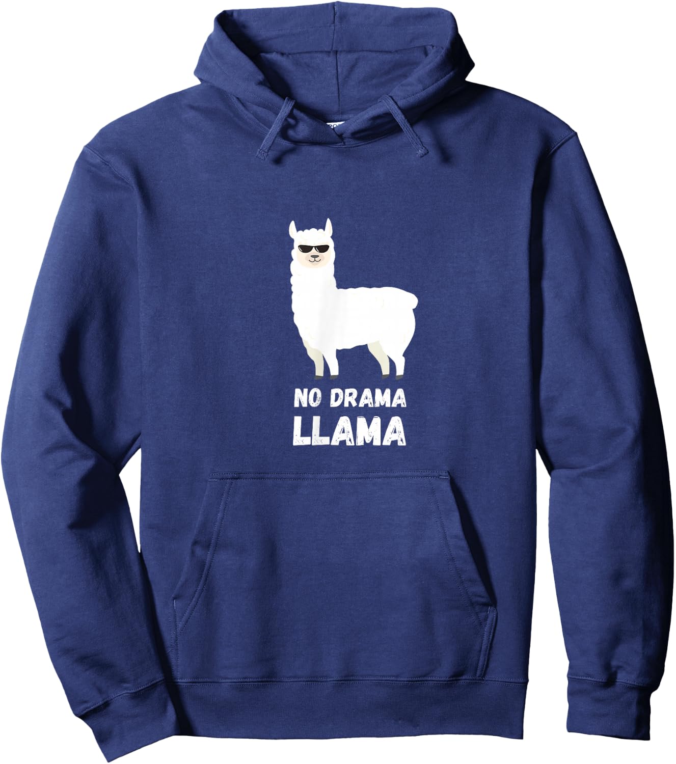 No Drama Llama Funny Llama Hoodie - Hoodie | Navy