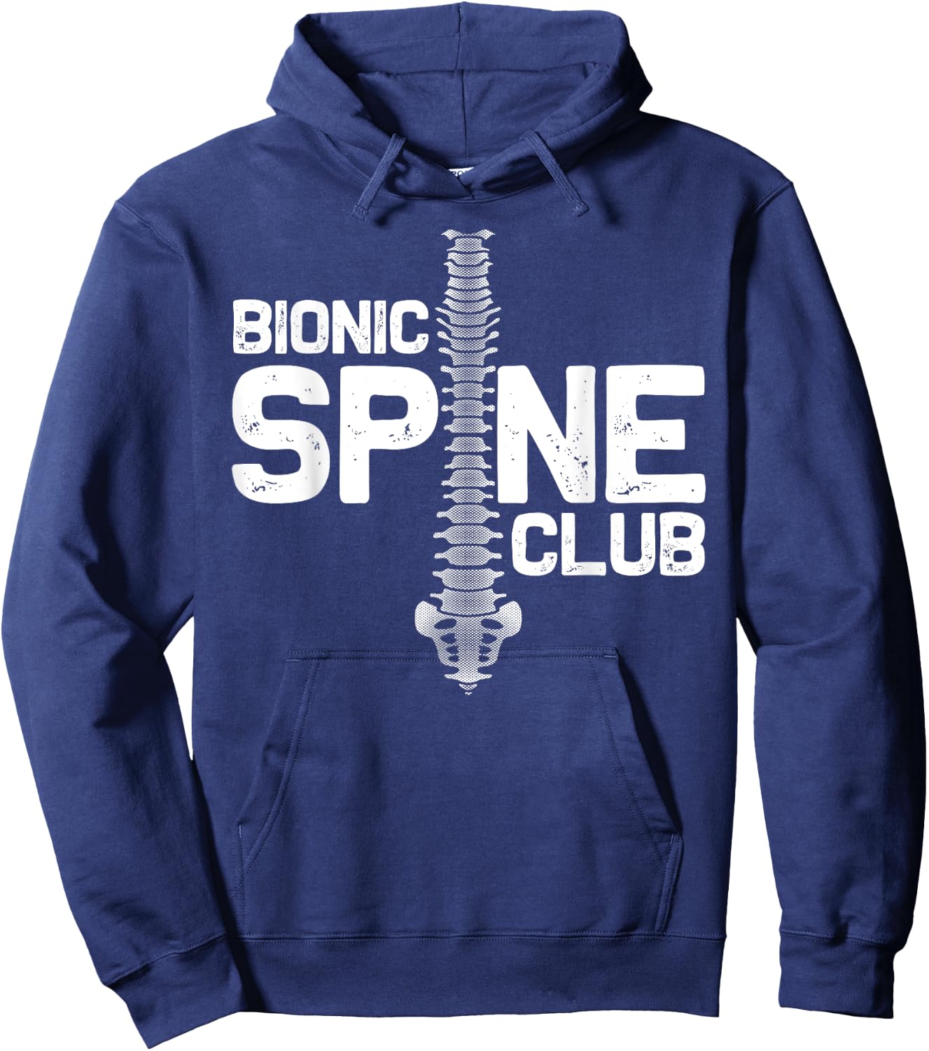 Funny Spine Surgery Gift Women Bionic Spine Club Hoodie - Hoodie | Navy