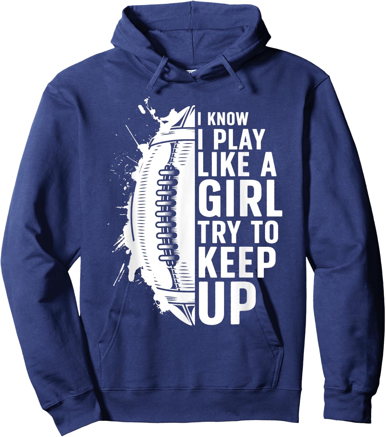 Cool Football Girls Football Player Coach Sports Hoodie - Hoodie | Navy