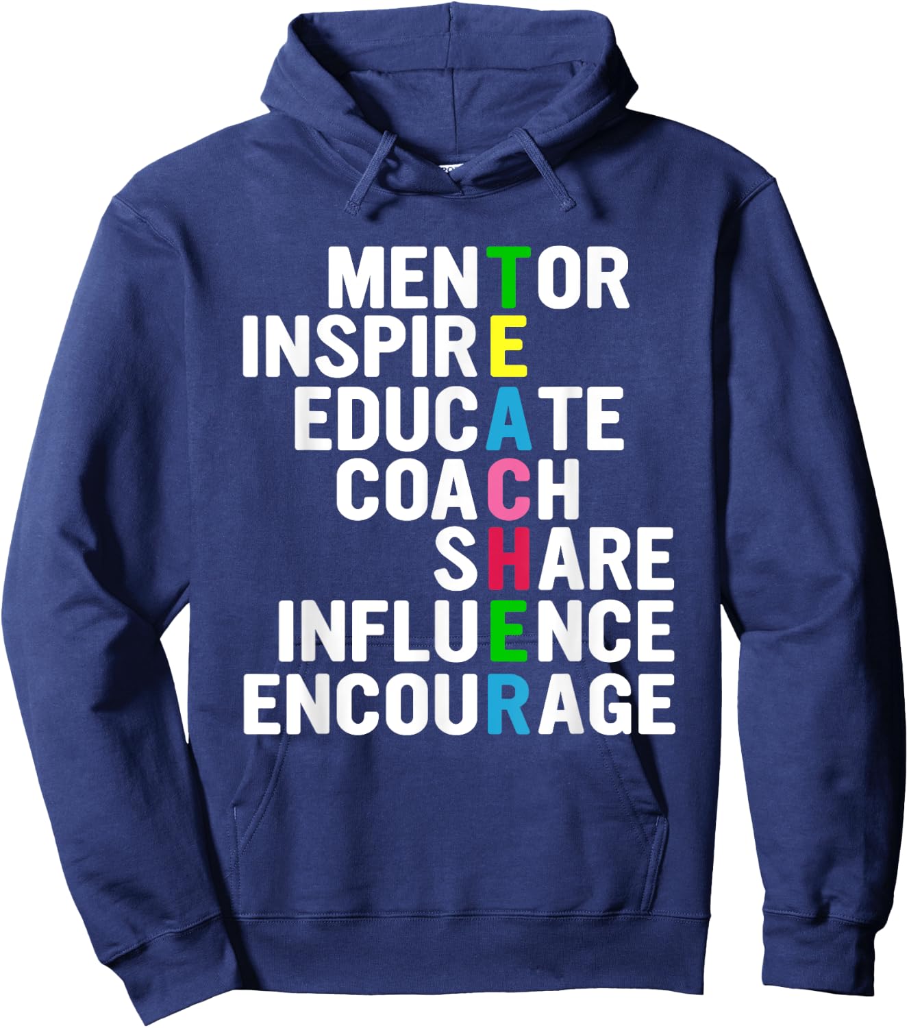 Teacher Art Men Women Funny School Teachers Hoodie - Hoodie | Navy