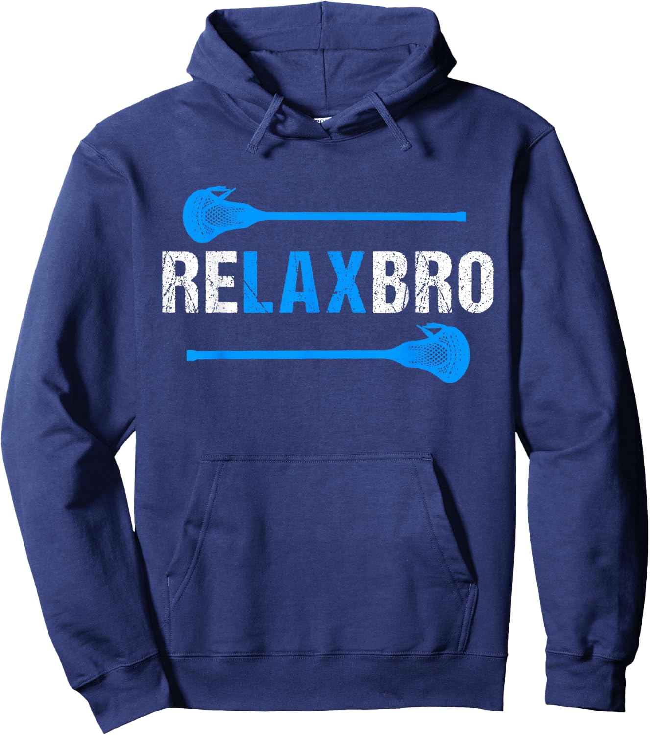 Cool LAX Lacrosse Shirt for Boy Men Hoodie - Hoodie | Navy