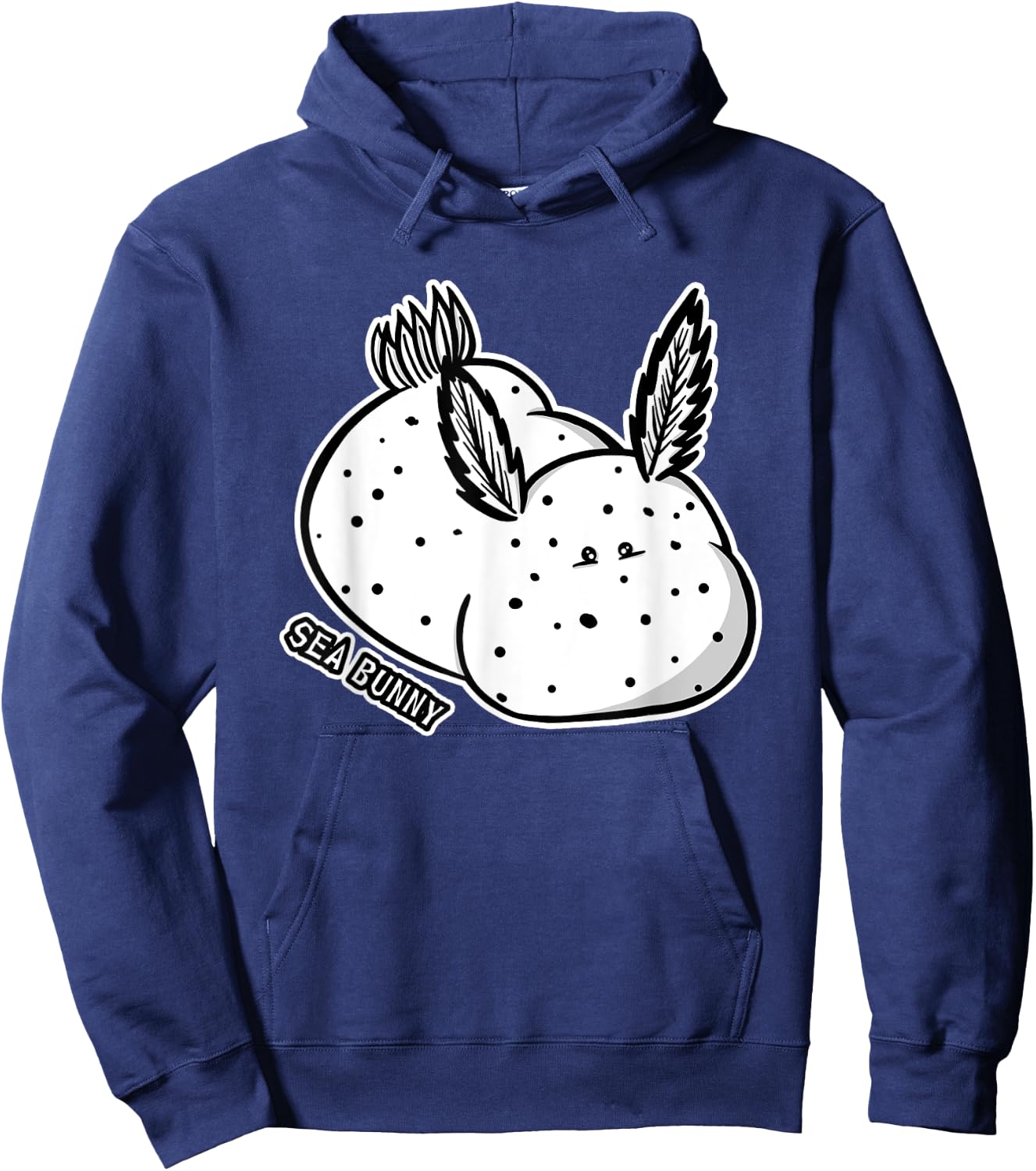 Sea Bunny Cute Ocean Kawaii Slug Jorunna Parva Biologist Hoodie - Hoodie | Navy