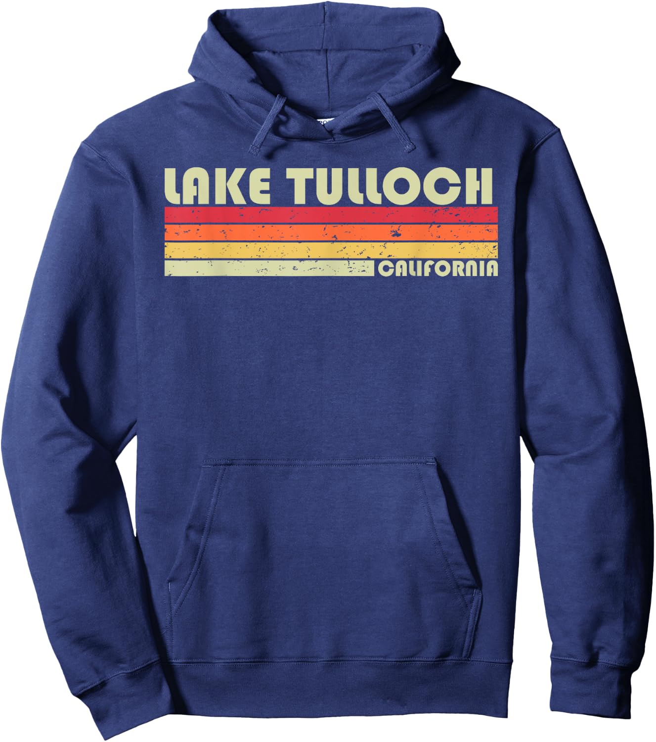 LAKE TULLOCH CALIFORNIA Funny Fishing Camping Summer Gift Hoodie - Hoodie | Navy