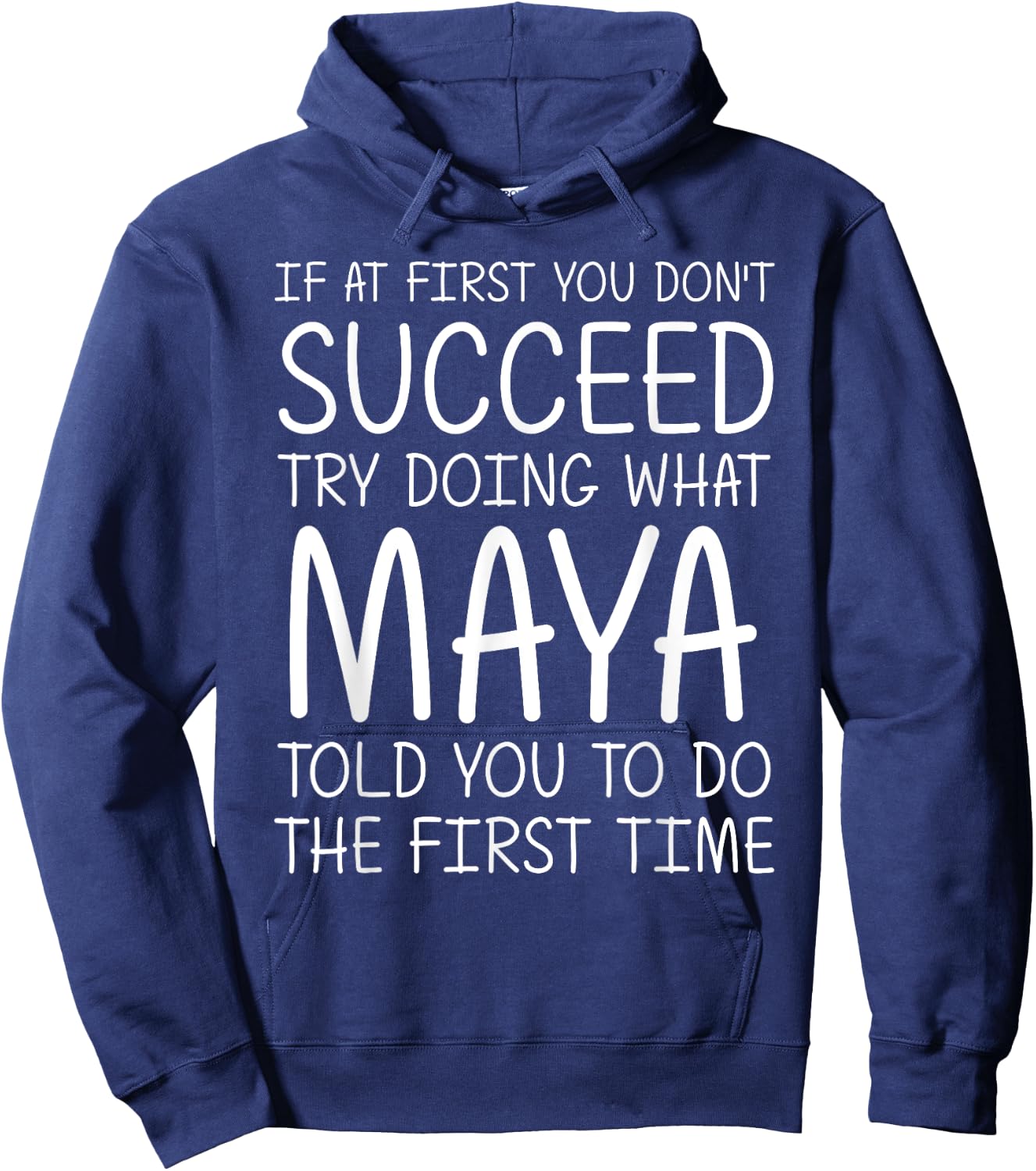 MAYA Gift Name Personalized Birthday Funny Christmas Joke Hoodie - Hoodie | Navy