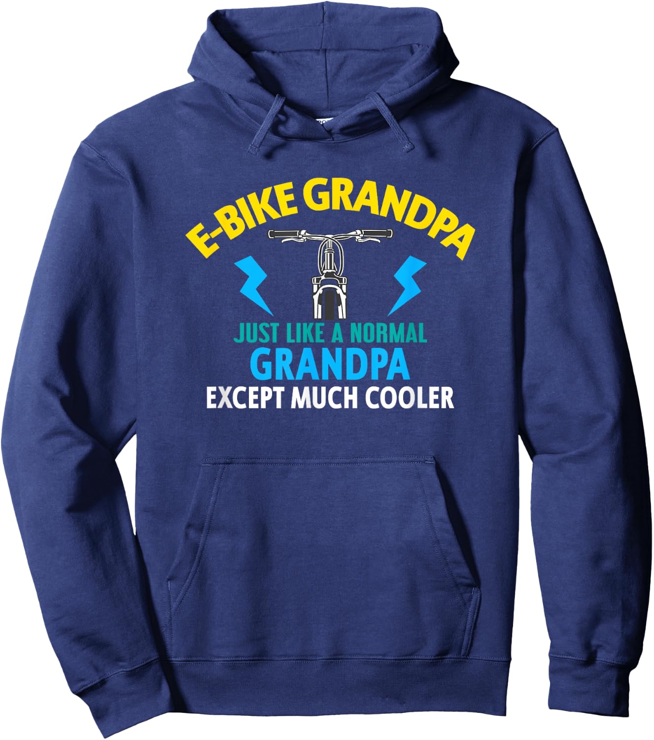 Ebike Grandpa Funny E-Bike MTB Hoodie - Hoodie | Navy