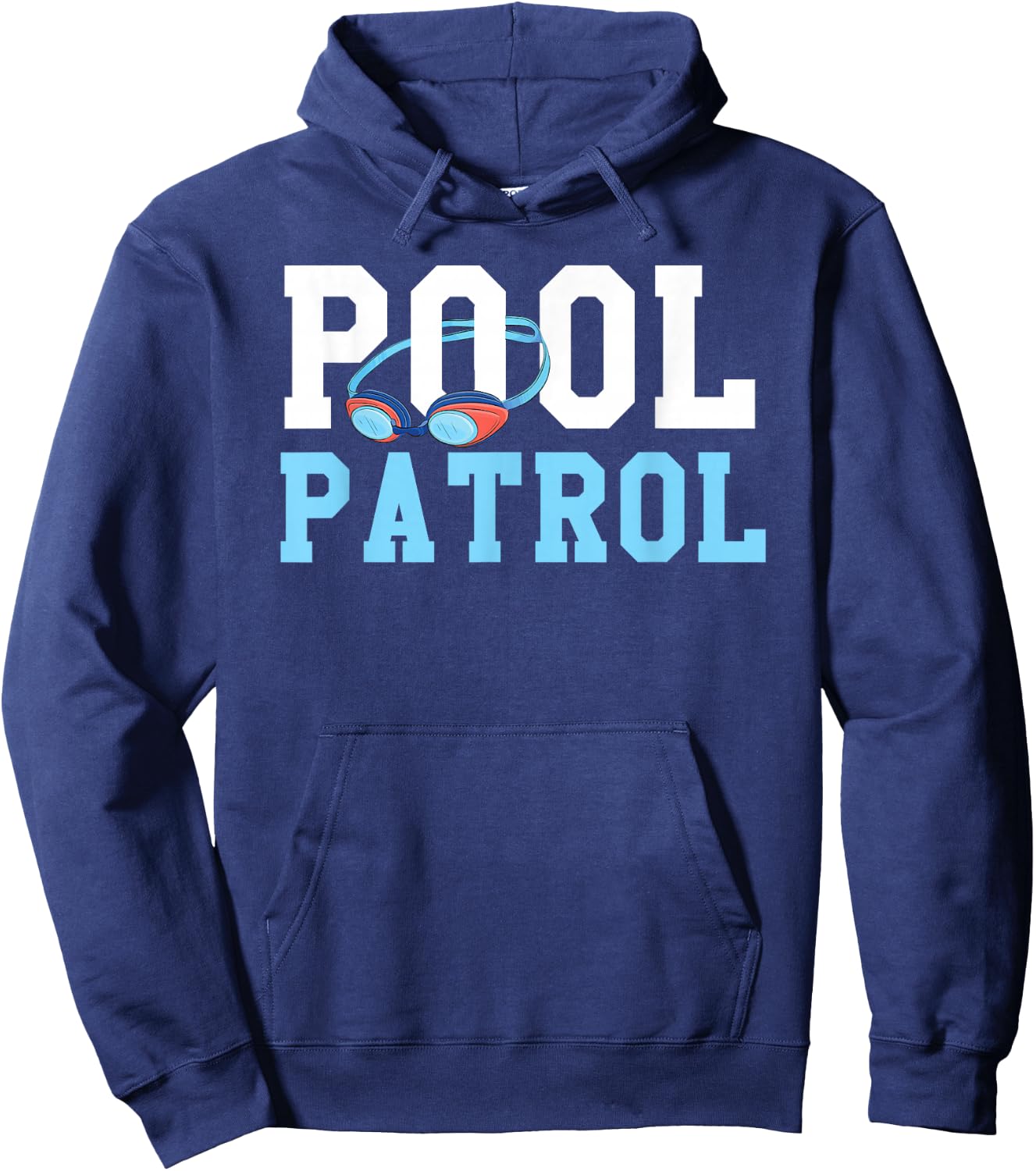 Swimming Swimmer Swim Pool Patrol Coach Dad Hoodie - Hoodie | Navy