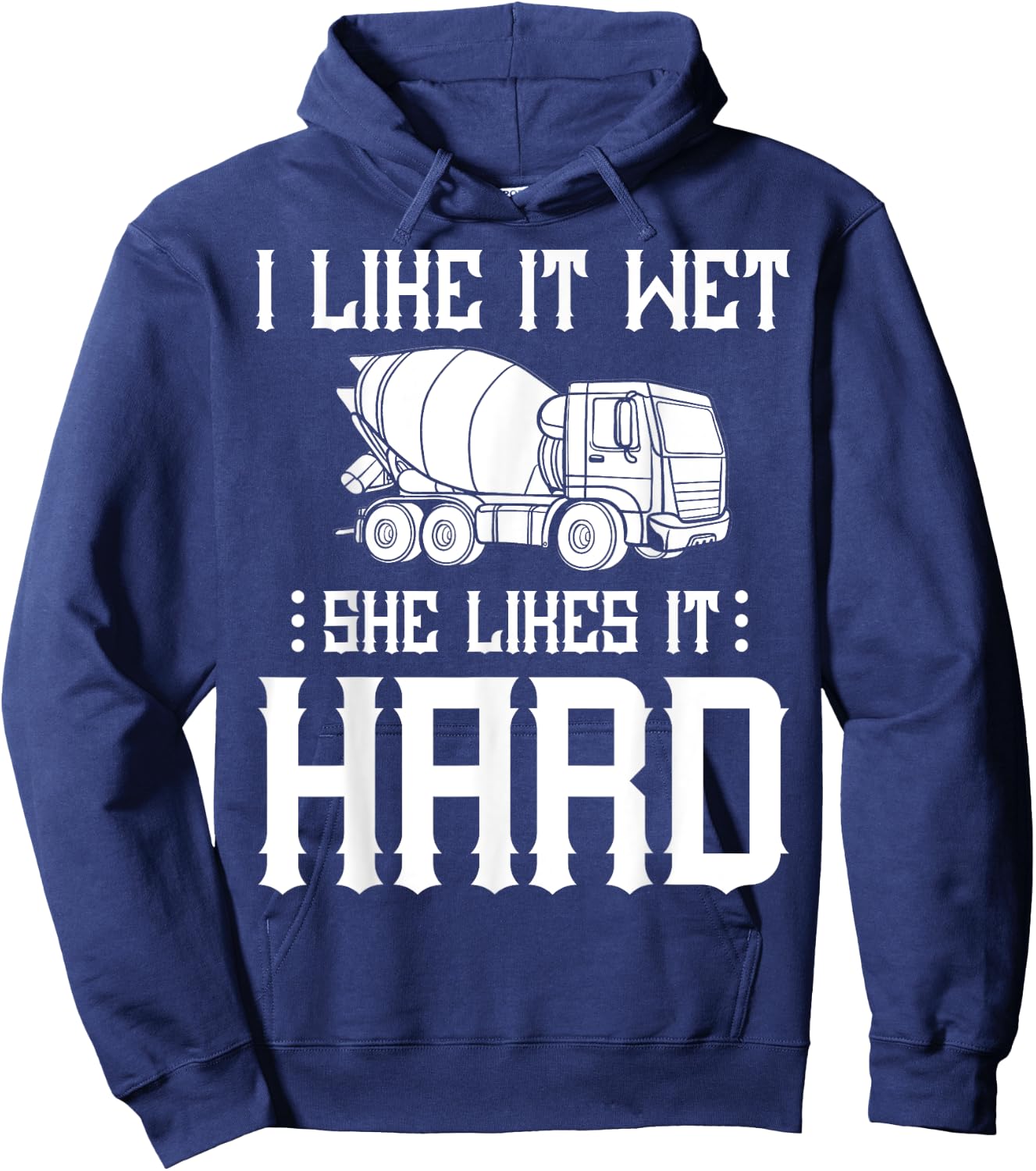 Concrete Finisher Worker Gift Cement Mixer Truck Driver Hoodie - Hoodie | Navy