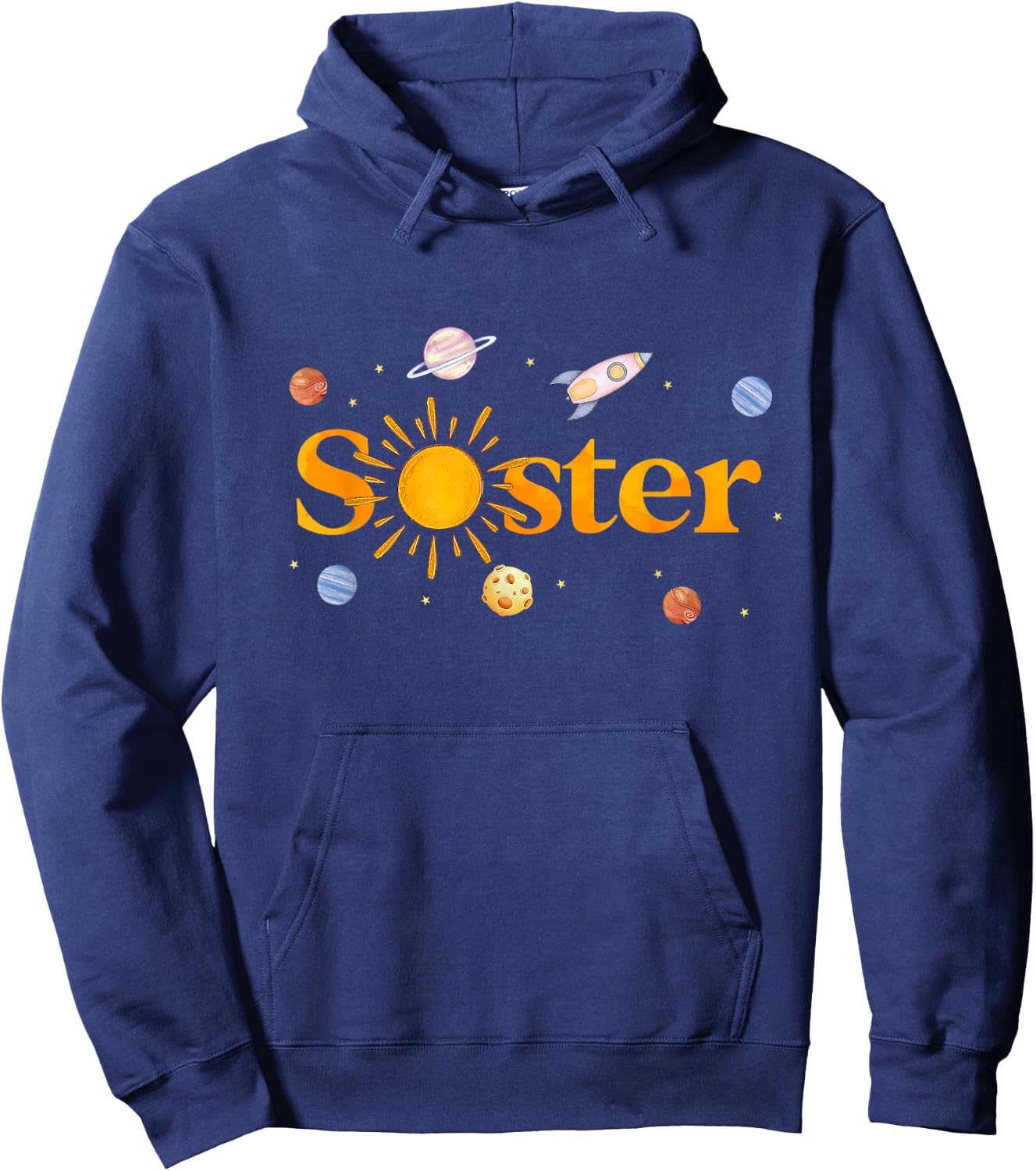 Sister of The Birthday First Trip Around The Sun Bday Boy Hoodie - Hoodie | Navy