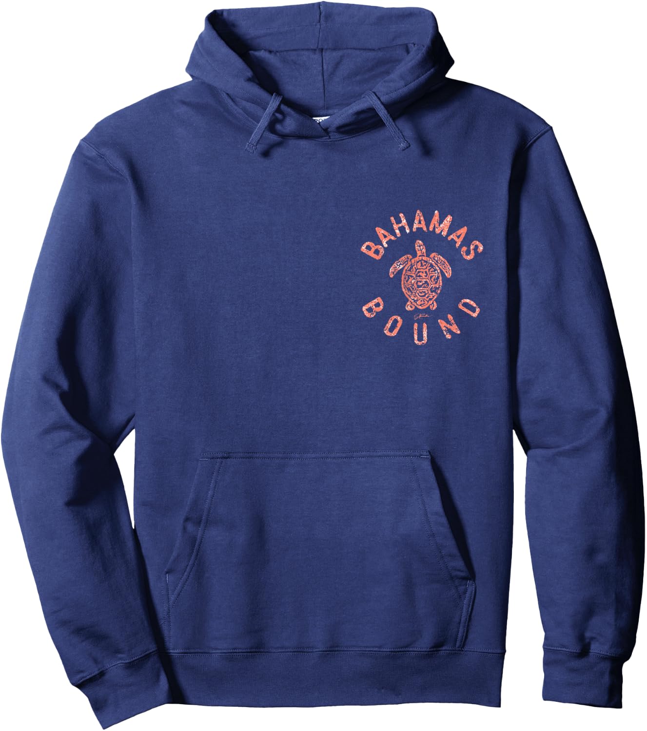 JCombs: Bahamas Bound Sea Turtle, Beach (2-Sided) Hoodie - Hoodie | Navy