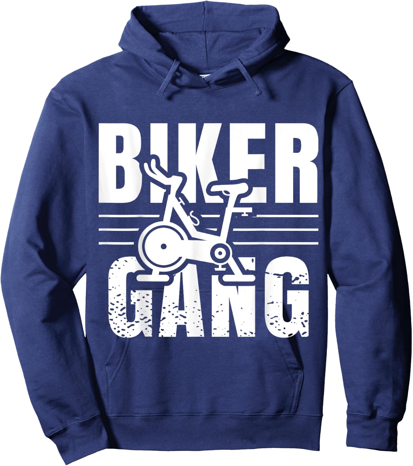 Funny Biker Gang Spin Saying Gym Workout Spinning Class Gift Hoodie - Hoodie | Navy