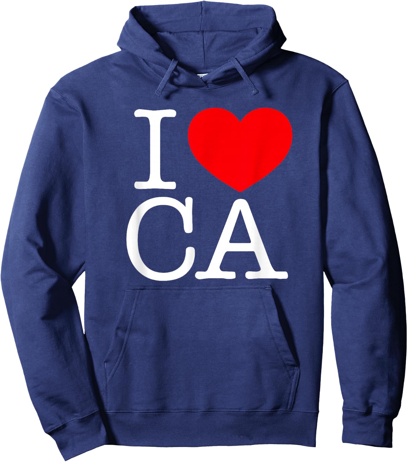 I Love (Heart) CA Hoodie - Hoodie | Navy