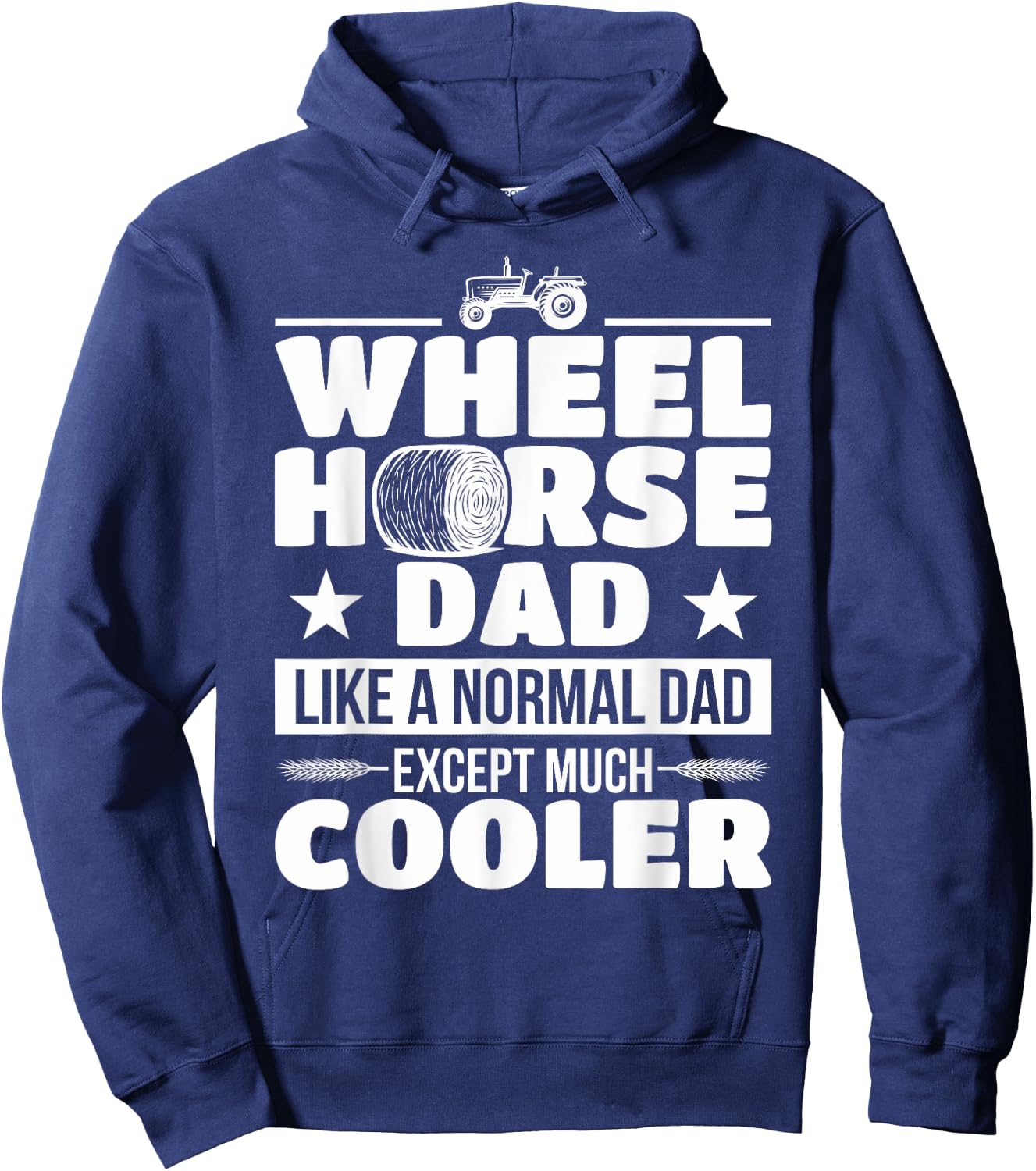 Farmer Wheel Horse Farming Tractor Gift Hoodie - Hoodie | Navy
