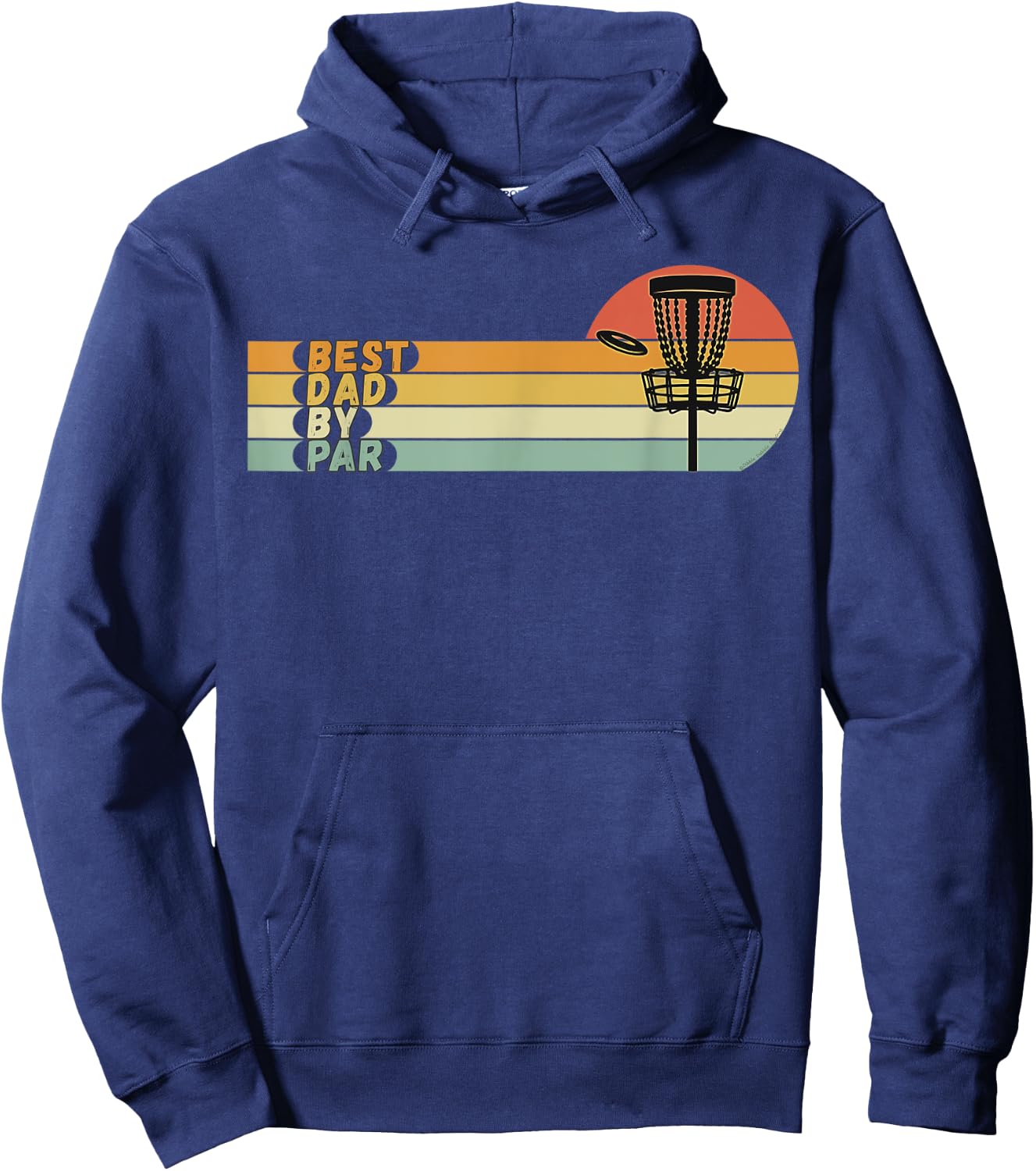 Disc Golf - Best Dad By Par - Father's Day Disc Golf Hoodie - Hoodie | Navy