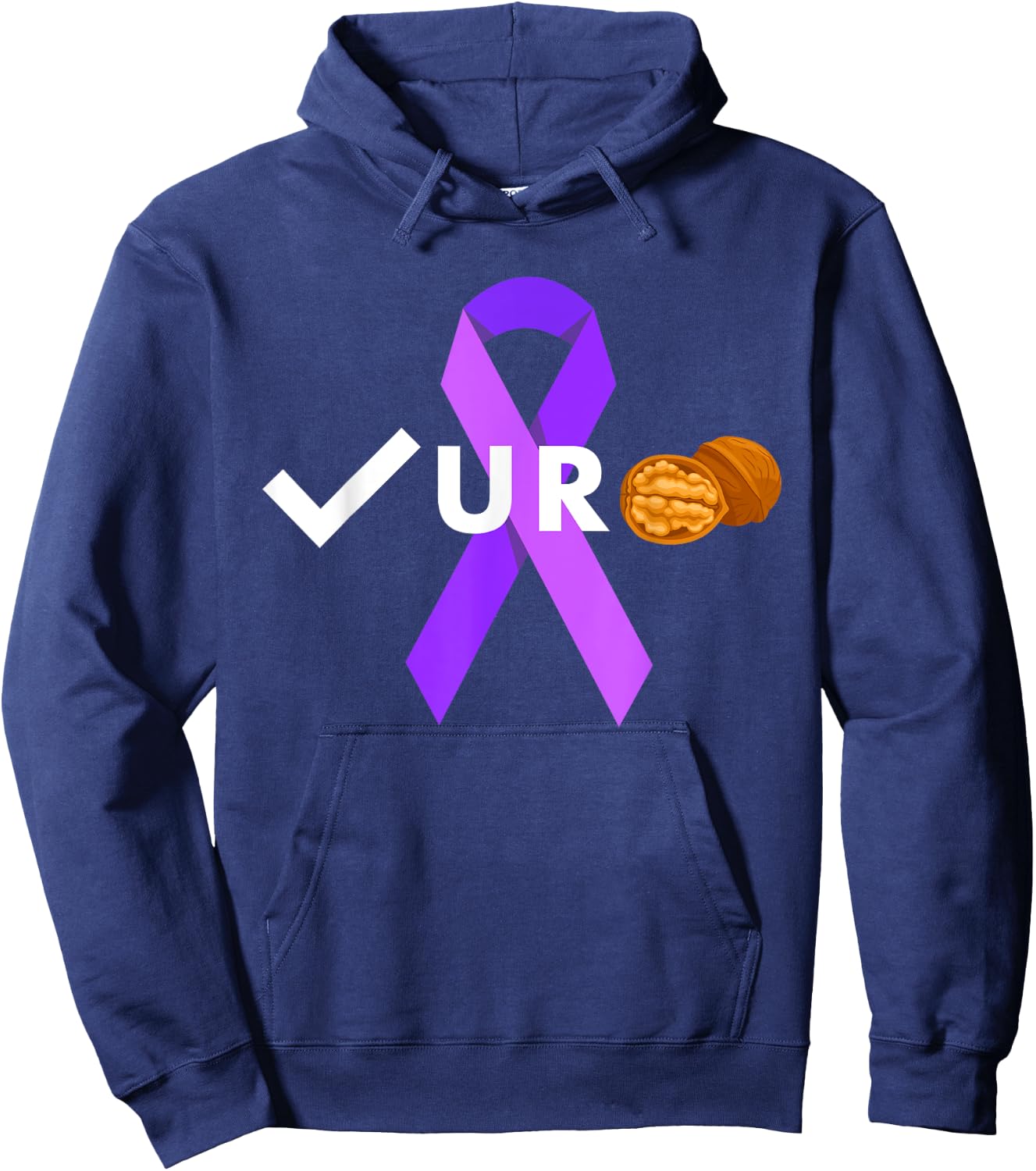 Check your Nuts Check your Balls Testicular Cancer Awareness Hoodie - Hoodie | Navy