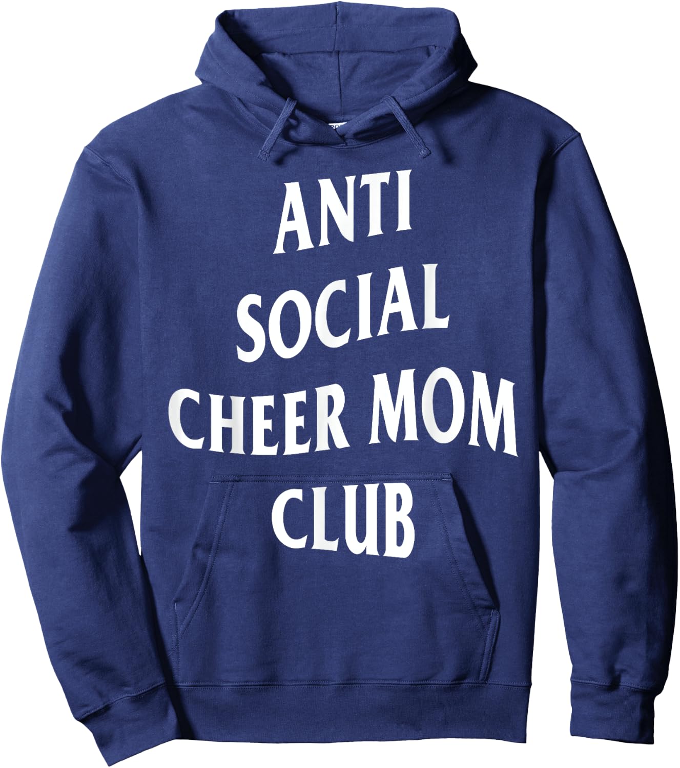 Anti Social Cheer Mom Club Moms Funny Women Hoodie - Hoodie | Navy