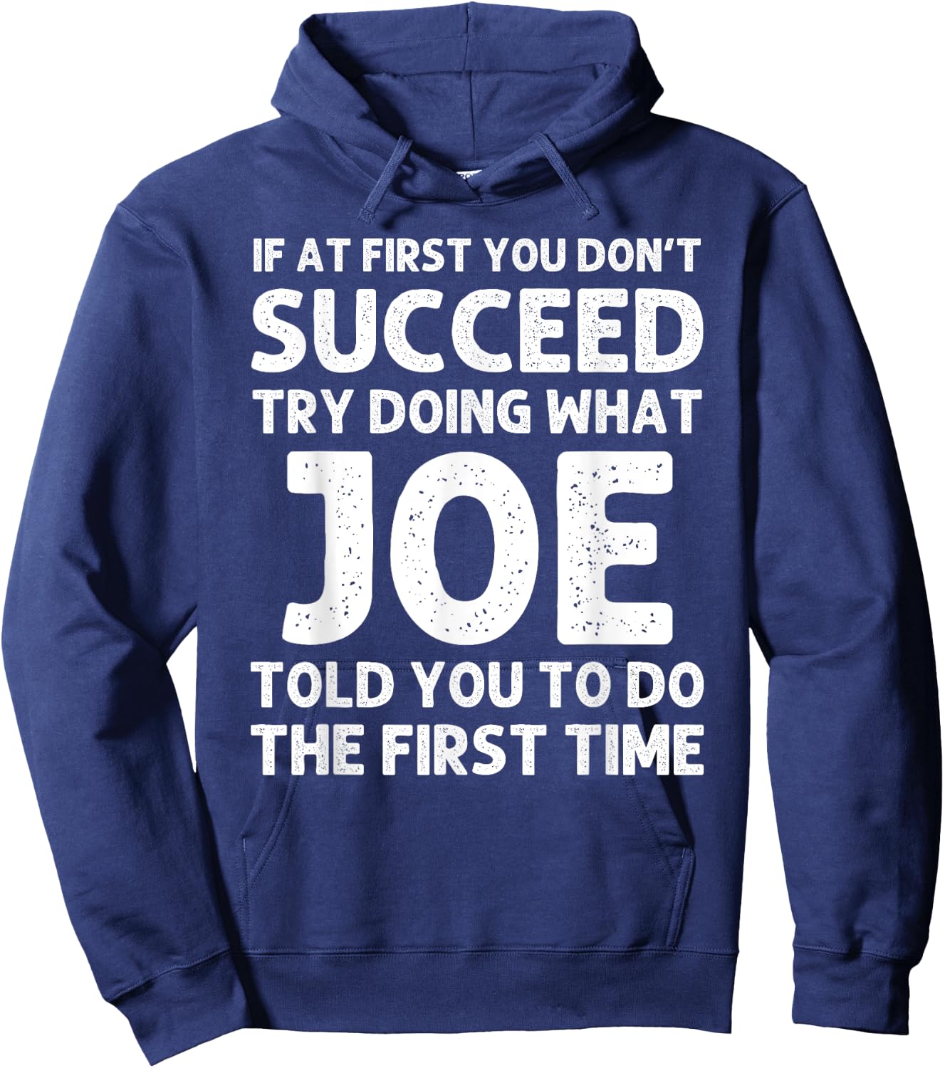 JOE Gift Name Personalized Birthday Funny Christmas Joke Hoodie - Hoodie | Navy