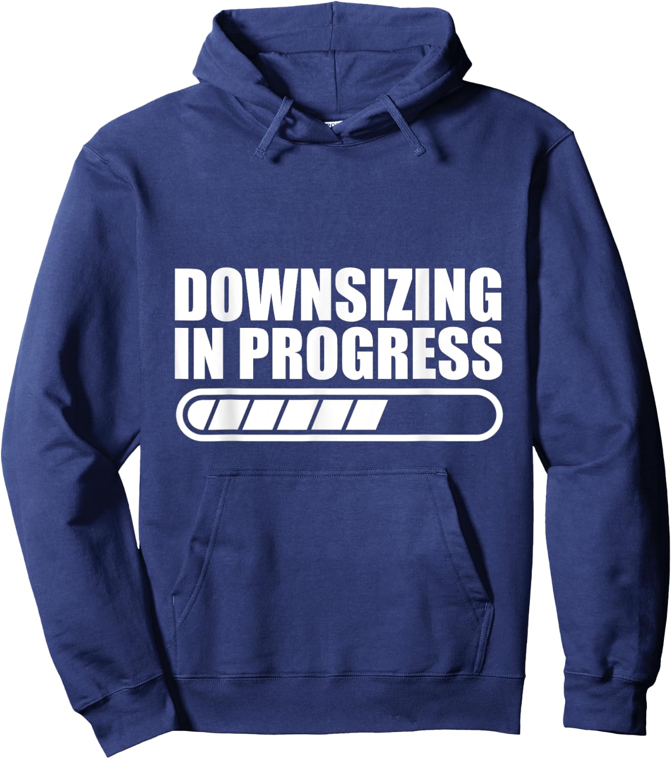 Downsizing In Progress Hoodie - Hoodie | Navy