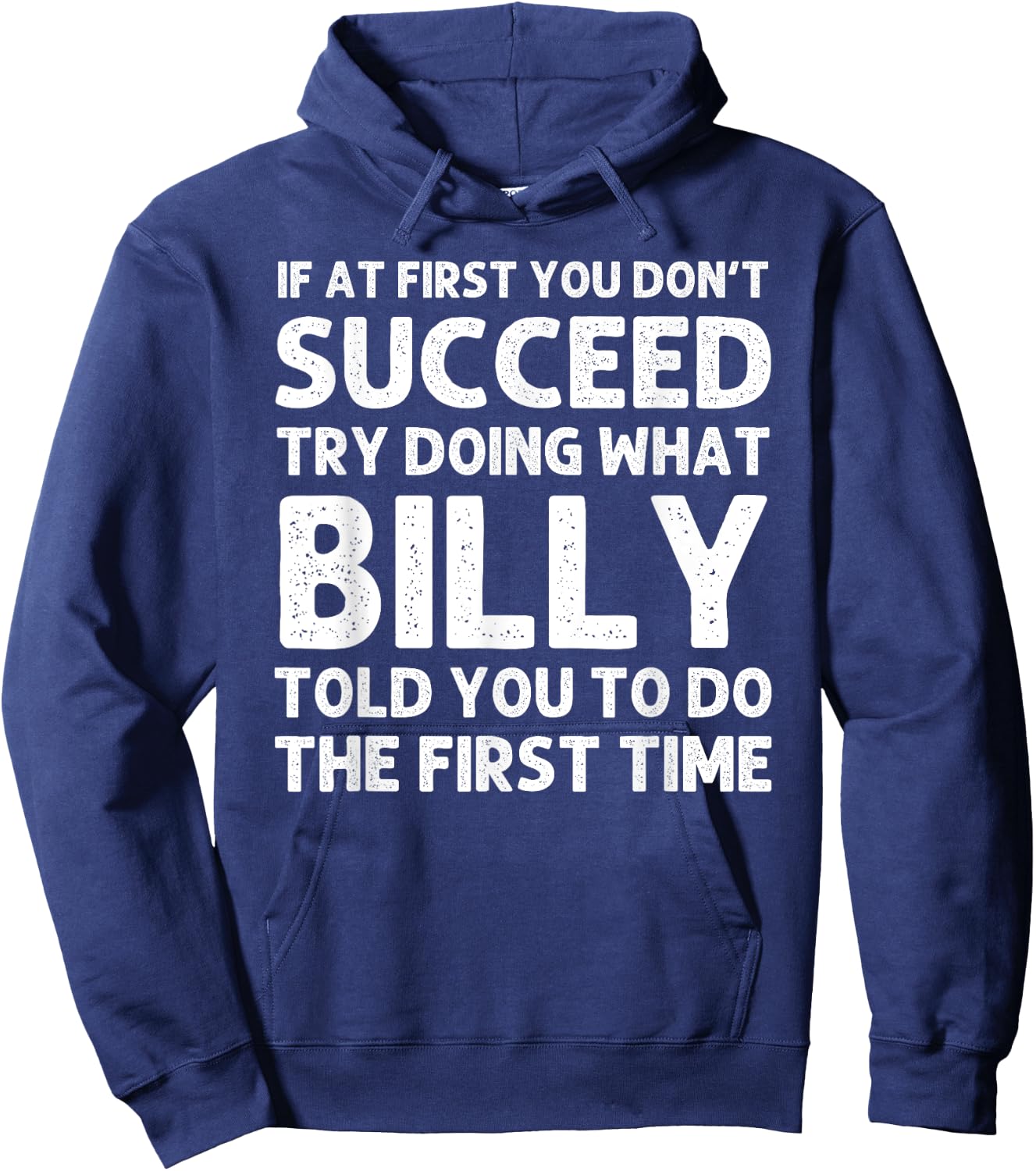 BILLY Gift Name Personalized Birthday Funny Christmas Joke Hoodie - Hoodie | Navy